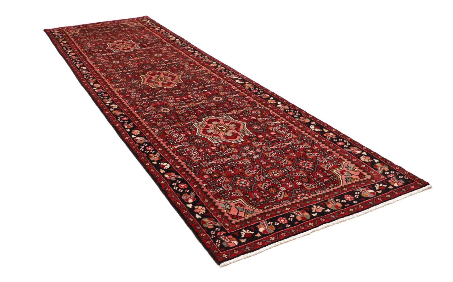 Handgeknüpfter Hamadan Herati Perserteppich, 119 × 392 cm, Wolle