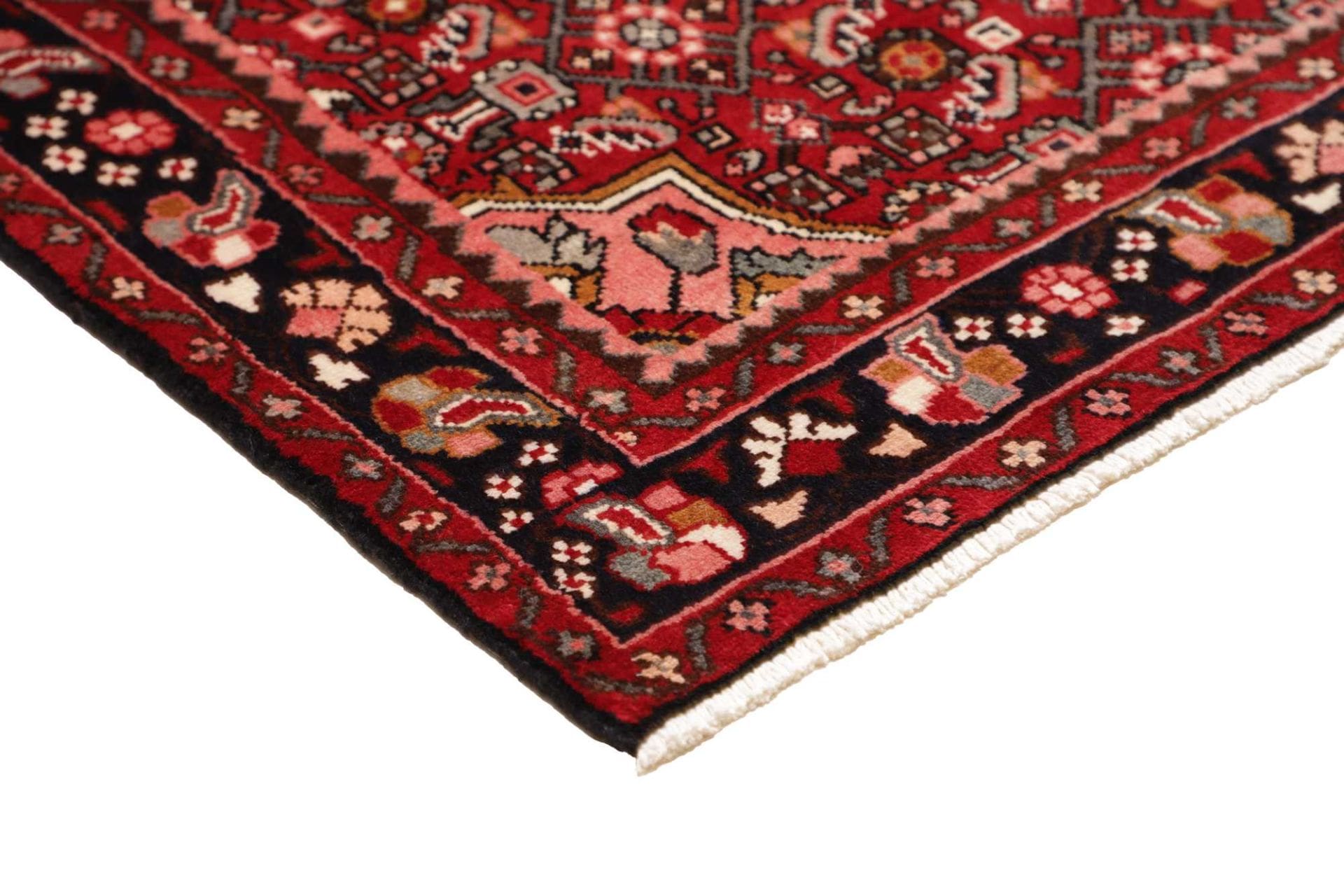 Handgeknüpfter Hamadan Herati Perserteppich, 119 × 392 cm, Wolle