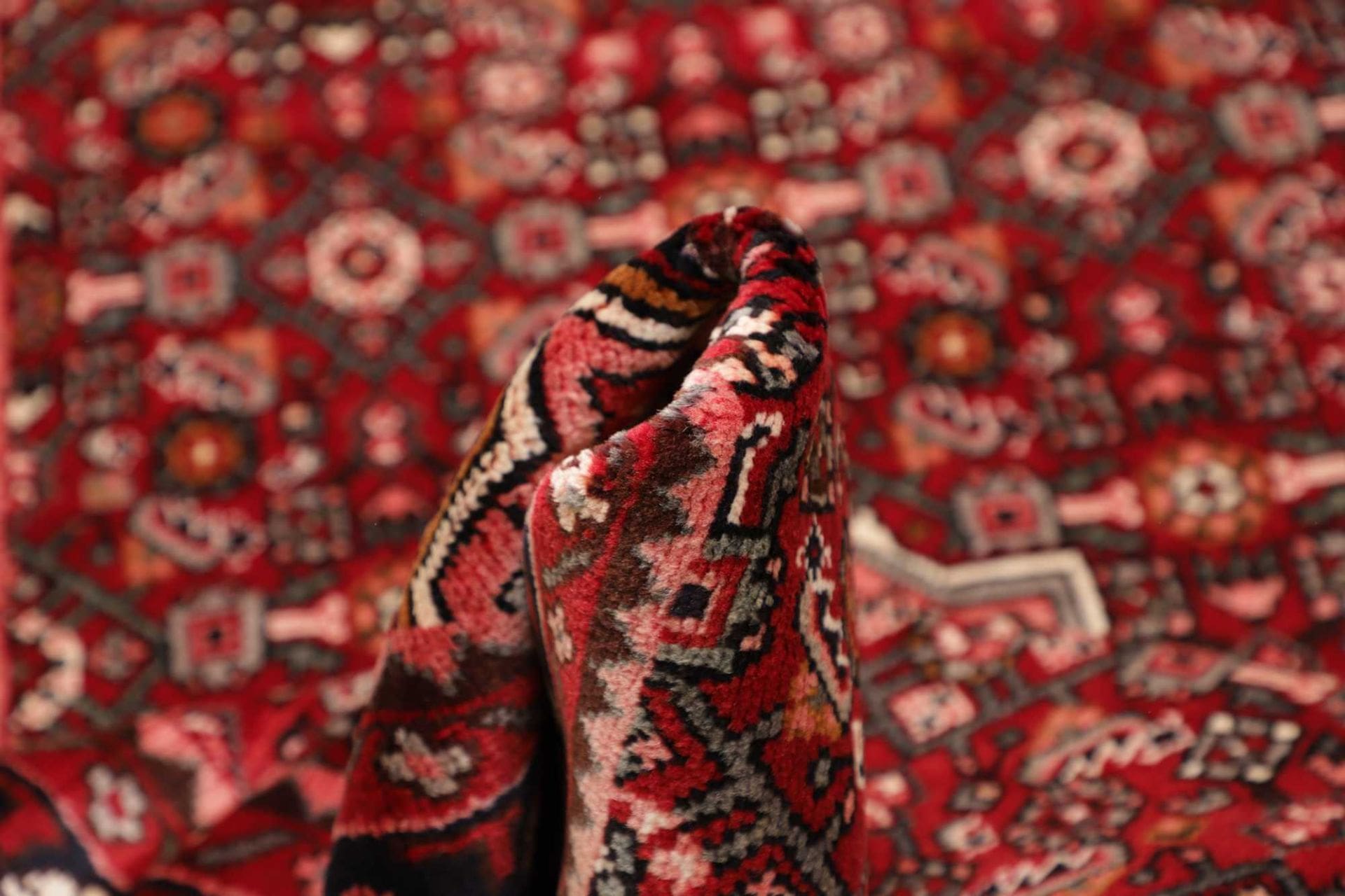 Handgeknüpfter Hamadan Herati Perserteppich, 119 × 392 cm, Wolle