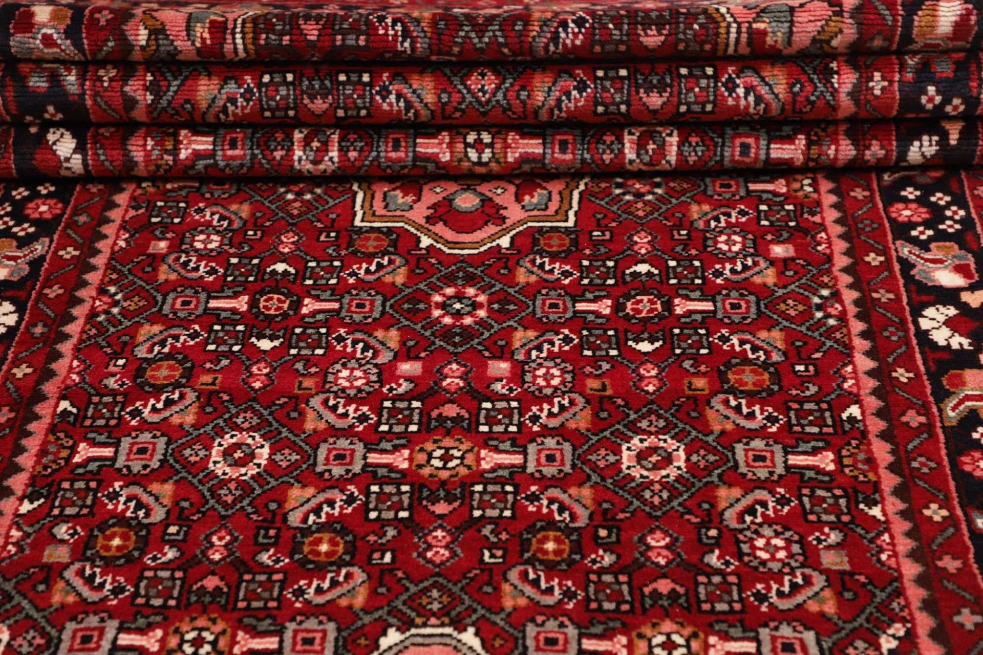 Handgeknüpfter Hamadan Herati Perserteppich, 119 × 392 cm, Wolle