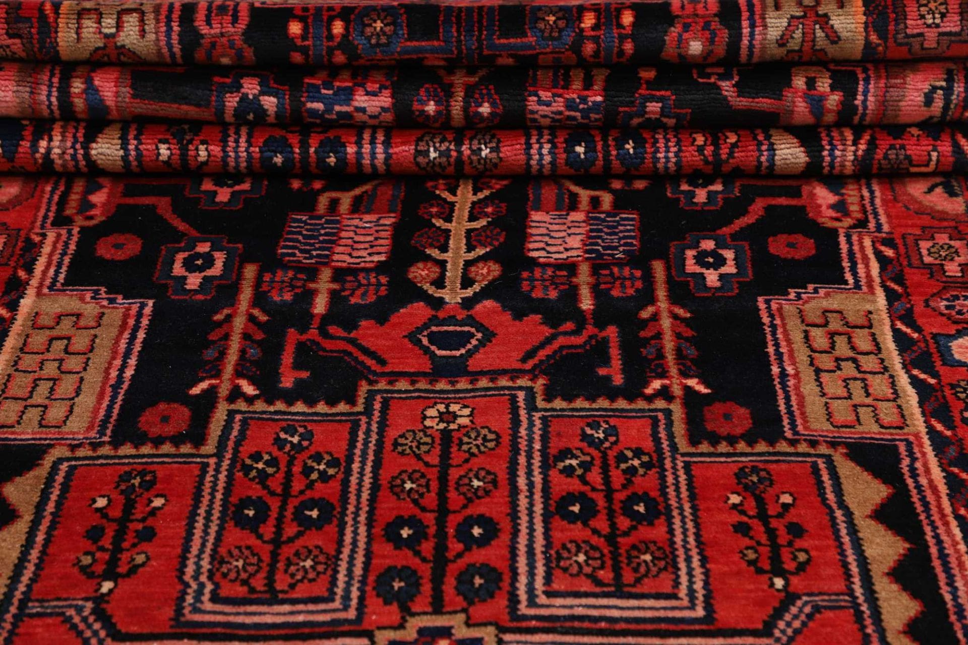 Hamadan Perserteppich aus Iran, 123 × 460 cm