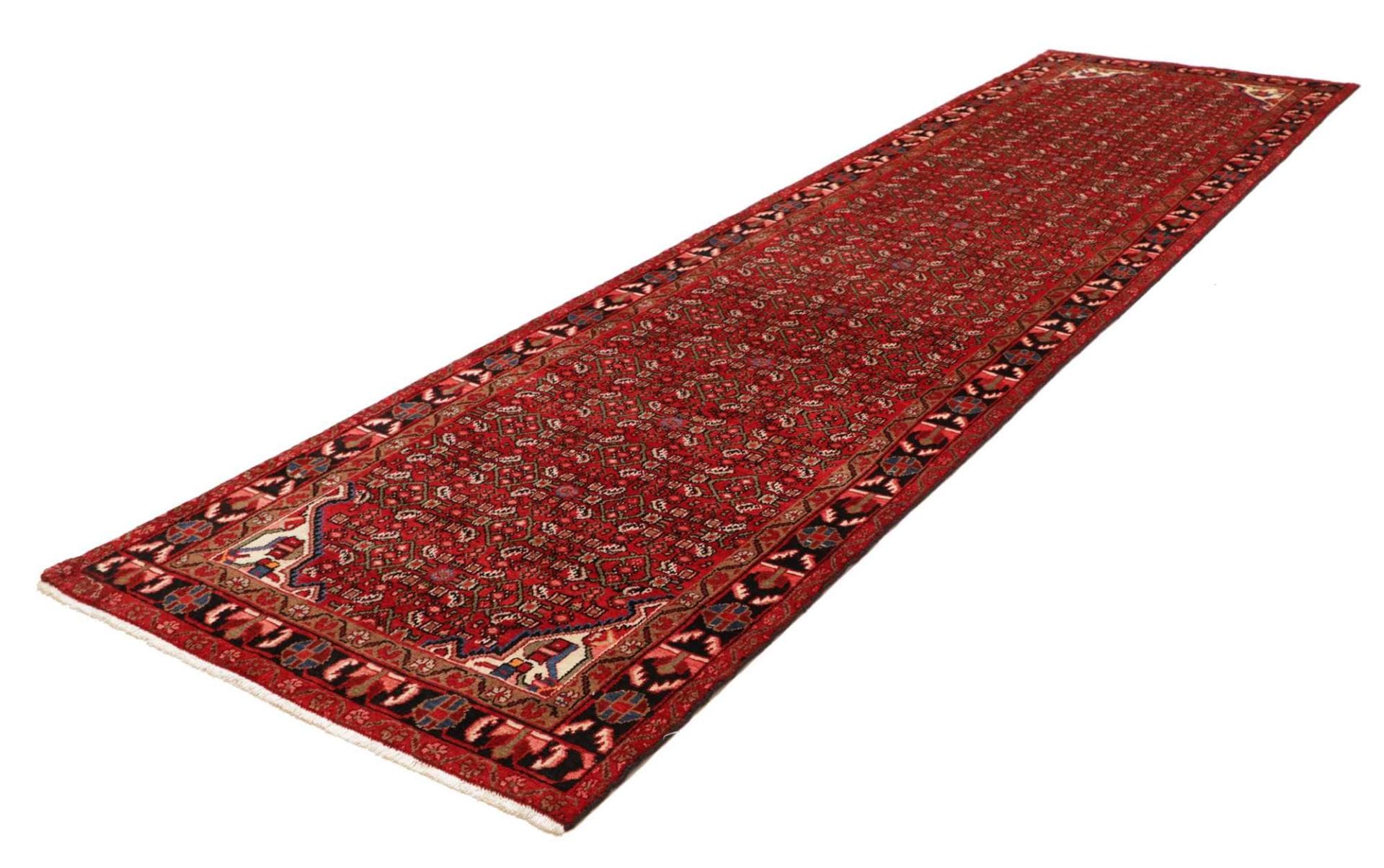 Handgeknüpfter Hamadan Herati Perserteppich 120 × 412 cm