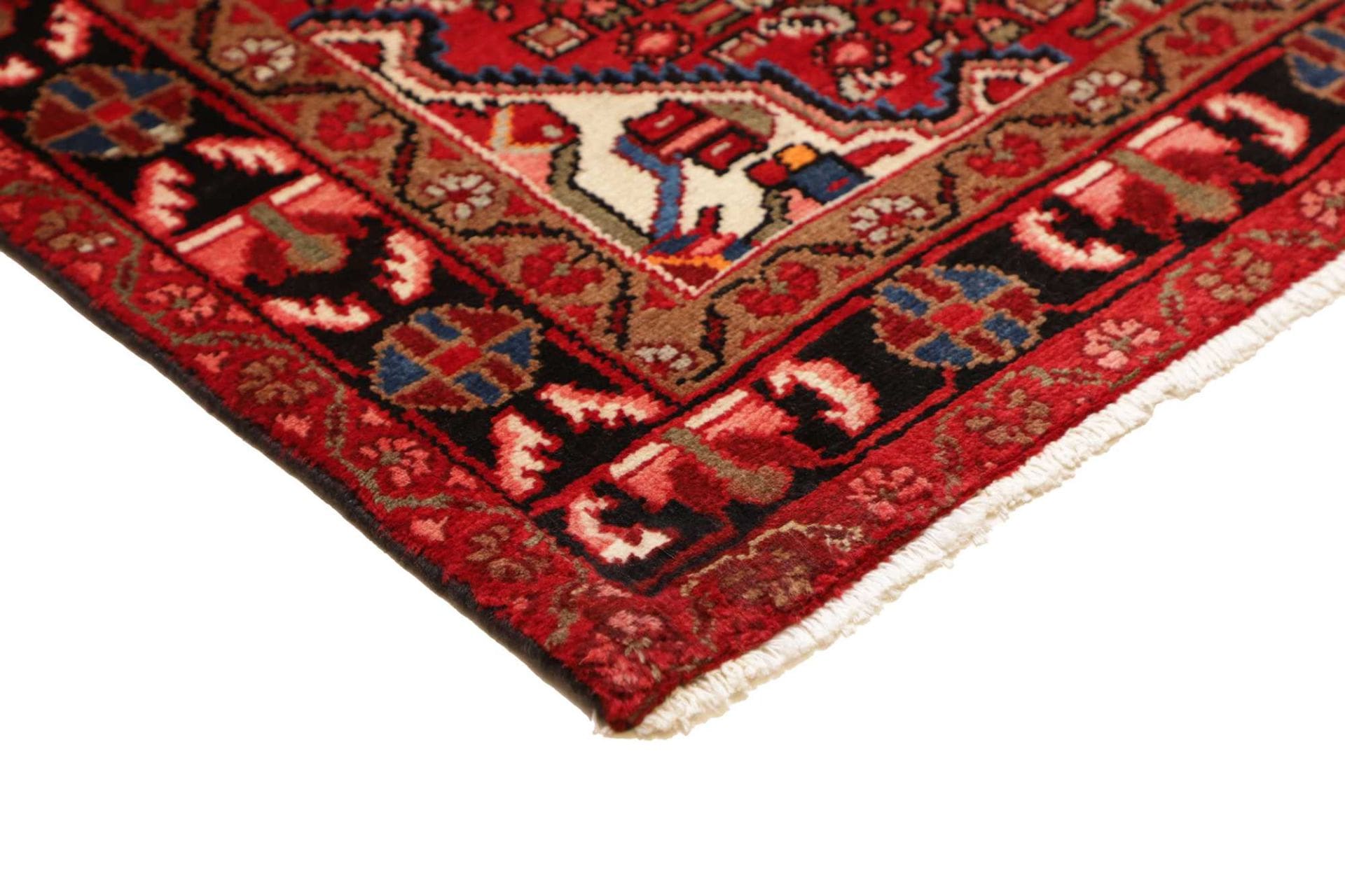 Handgeknüpfter Hamadan Herati Perserteppich 120 × 412 cm