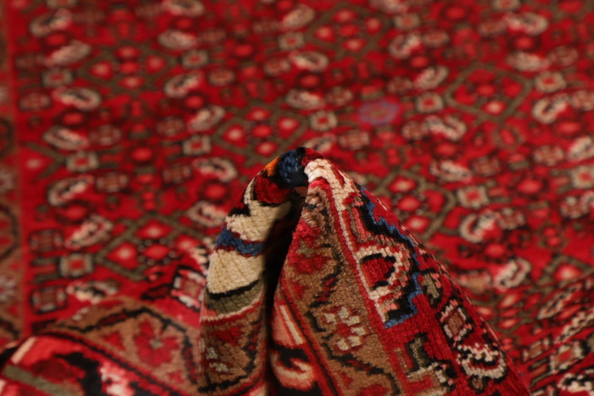 Handgeknüpfter Hamadan Herati Perserteppich 120 × 412 cm