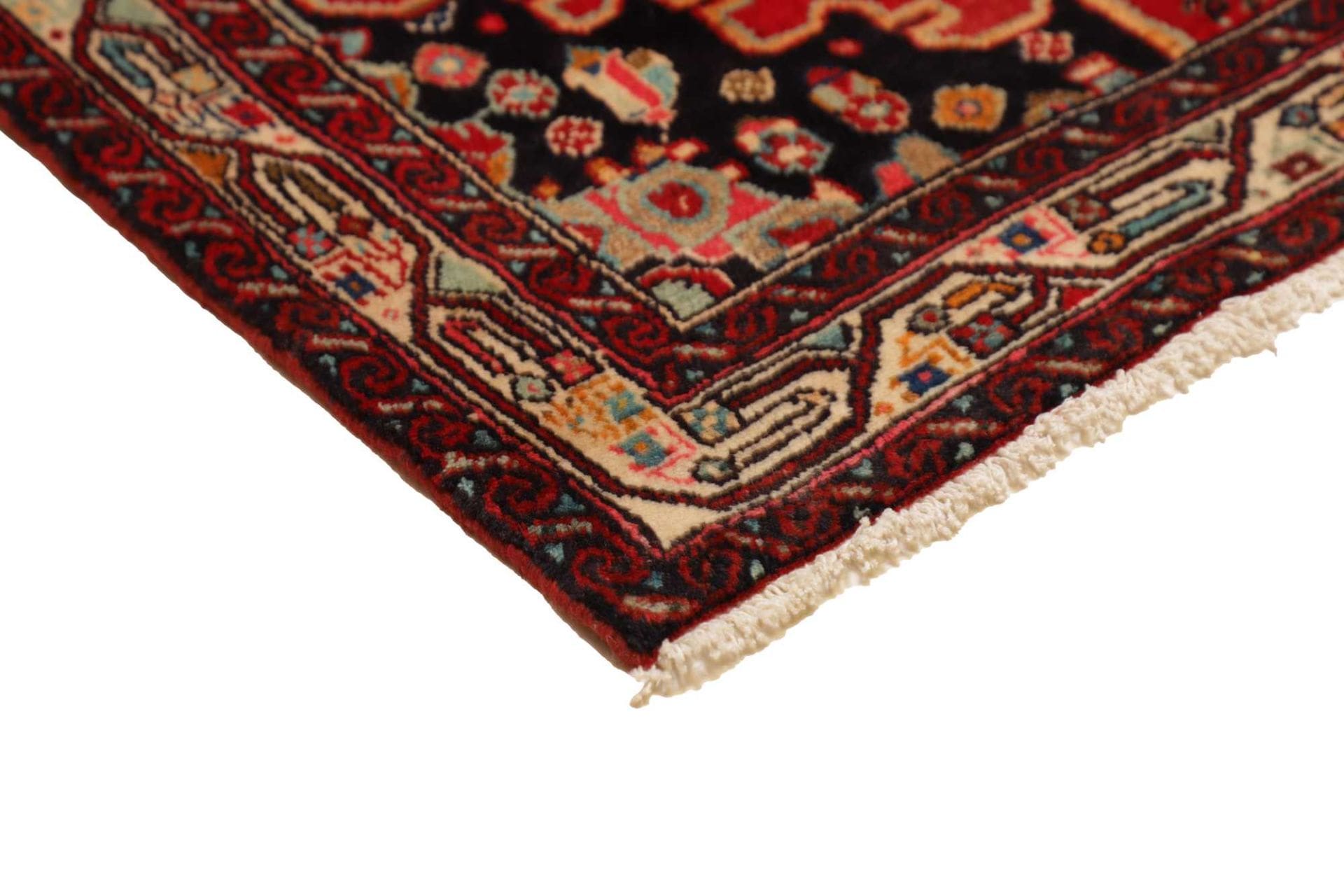 hamadan-teppich-133-x-500-cm-herati-muster-handgeknupft-perserteppich-4 Handgeknüpfter Hamadan Herati Perserteppich 133 × 500 cm