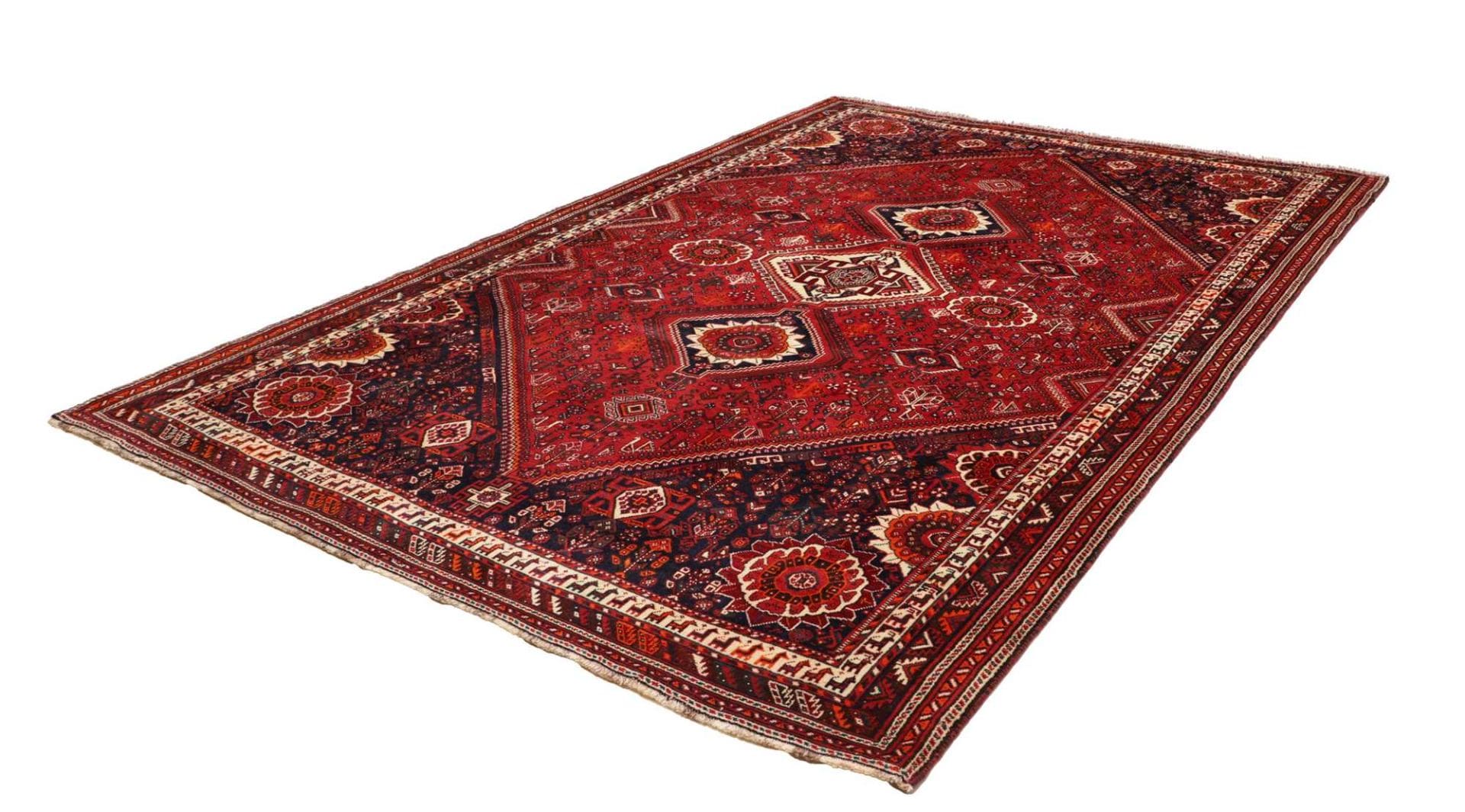 Handgeknüpfter Shiraz Perserteppich 226 × 330 cm