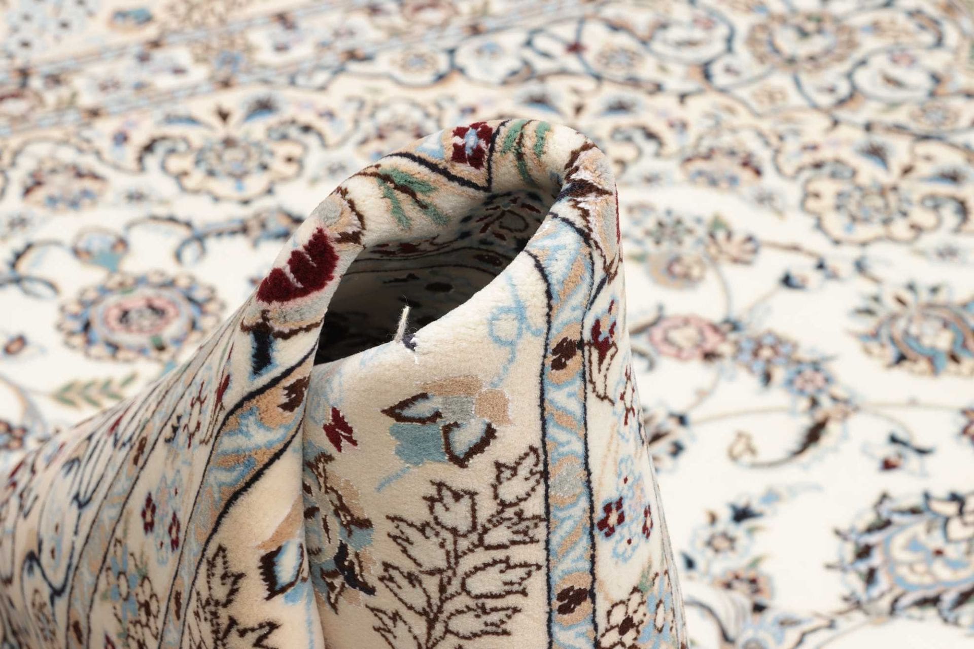 nain-teppich-6la-213-x-251-cm-handgeknupft-exklusives-design-8 Nain Perserteppich 213 × 251 cm aus Wolle, handgeknüpft
