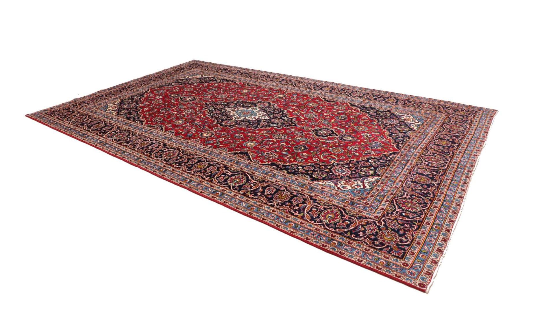 Kashan Perserteppich aus Iran, 248 × 387 cm