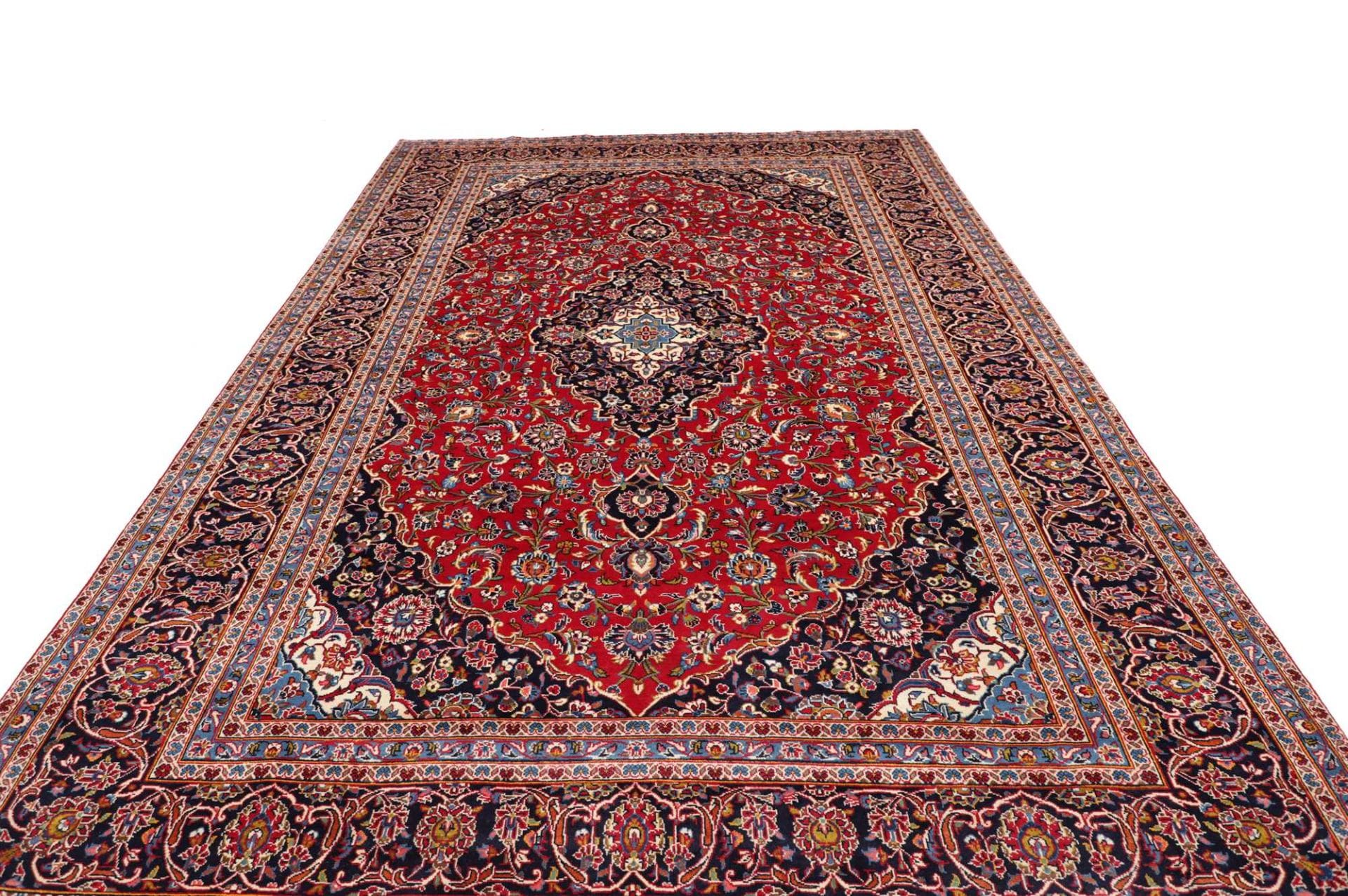 Kashan Perserteppich aus Iran, 248 × 387 cm