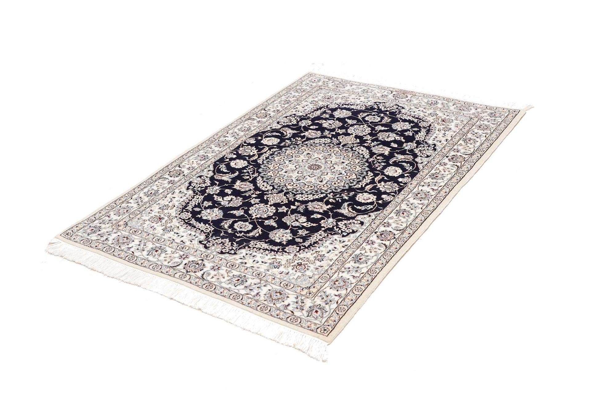 exklusiver-nain-teppich-106-x-152-cm-schurwolle-handgeknupft-1 Handgeknüpfter Nain Perserteppich 106 × 152 cm