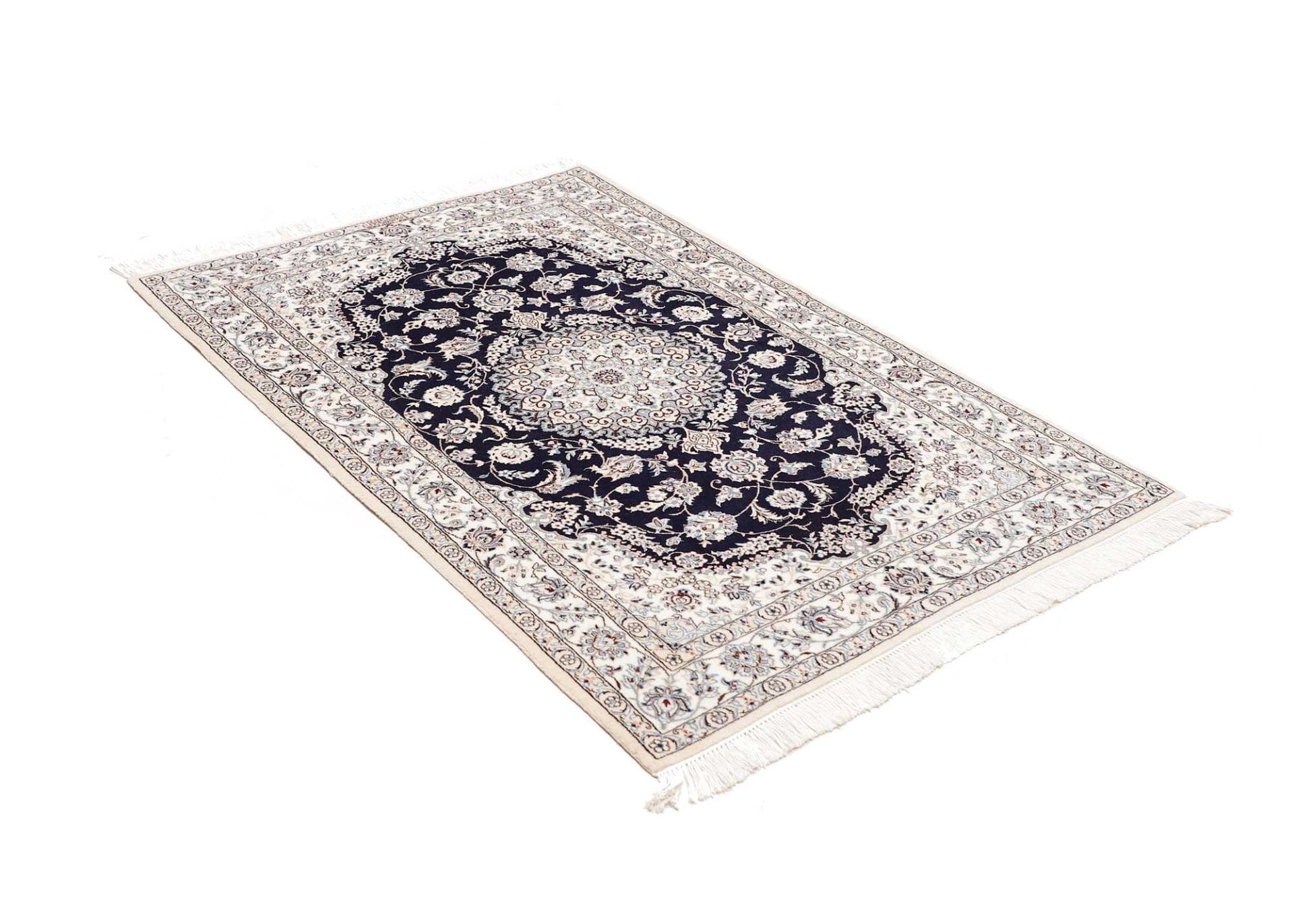 exklusiver-nain-teppich-106-x-152-cm-schurwolle-handgeknupft-2 Handgeknüpfter Nain Perserteppich 106 × 152 cm