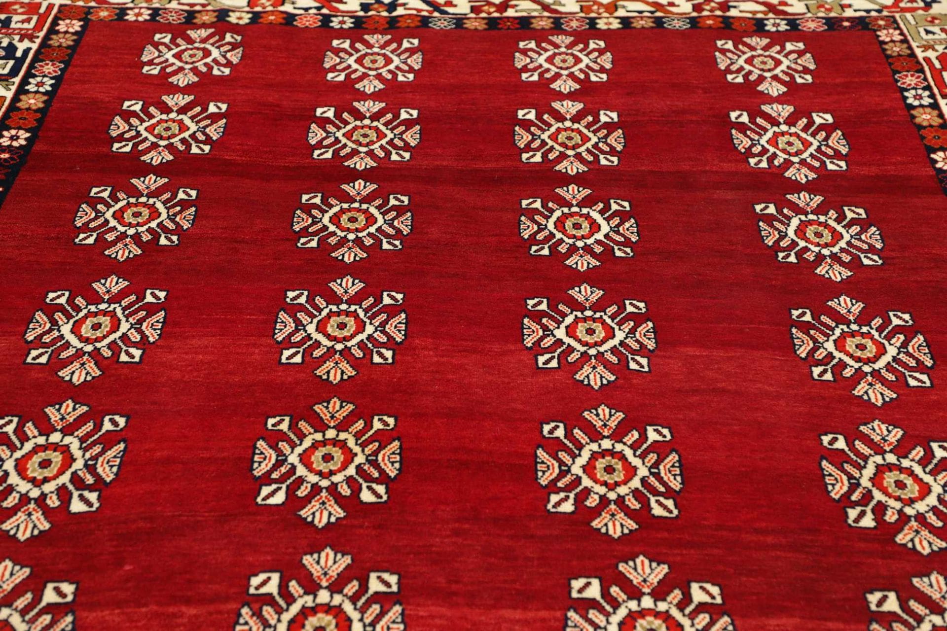 Handgeknüpfter Shiraz Perserteppich, 211 × 300 cm, Wolle