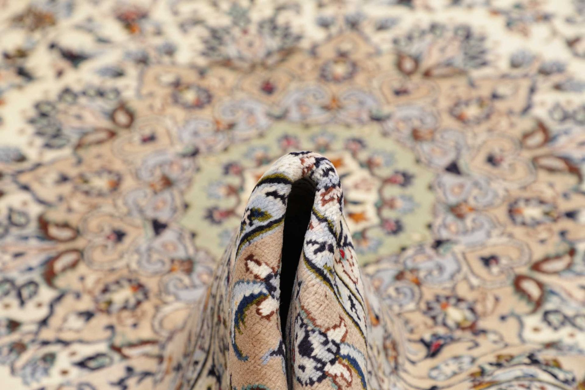 Handgeknüpfter Kashan Perserteppich, 293 × 385 cm, Wolle