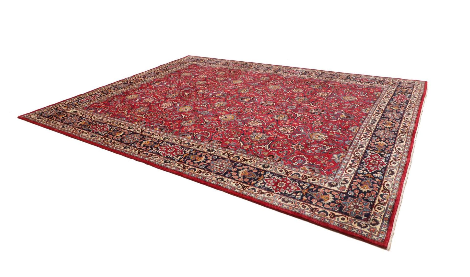Mashhad Perserteppich aus Iran, 298 × 388 cm