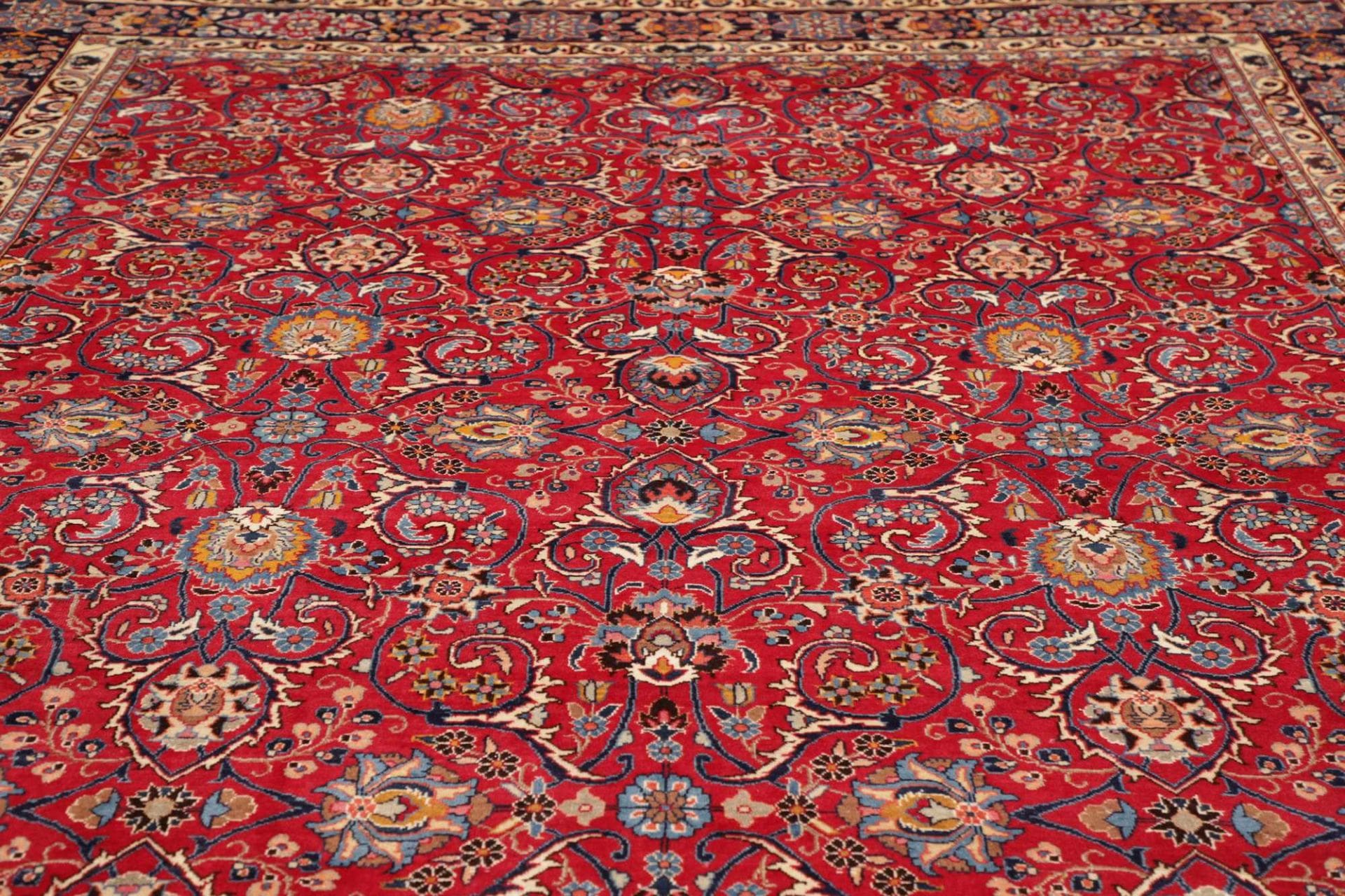 Mashhad Perserteppich aus Iran, 298 × 388 cm