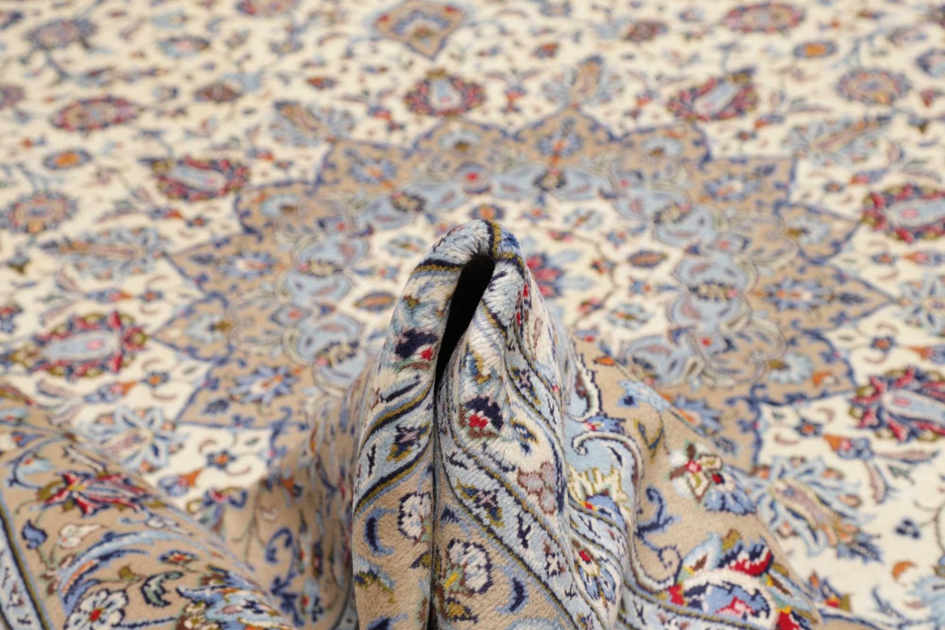 Kashan Perserteppich 293 × 400 cm aus Wolle, handgeknüpft