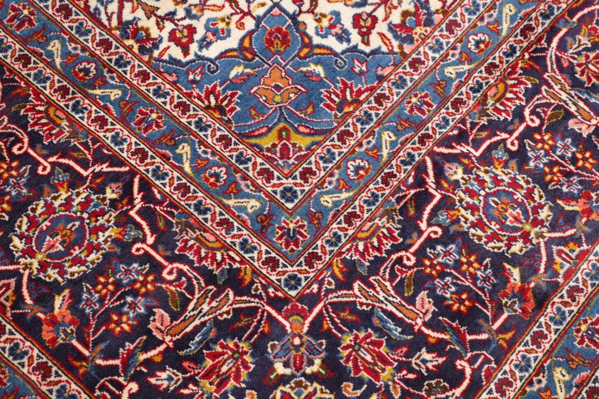 Handgeknüpfter Kashan Perserteppich 299 × 400 cm