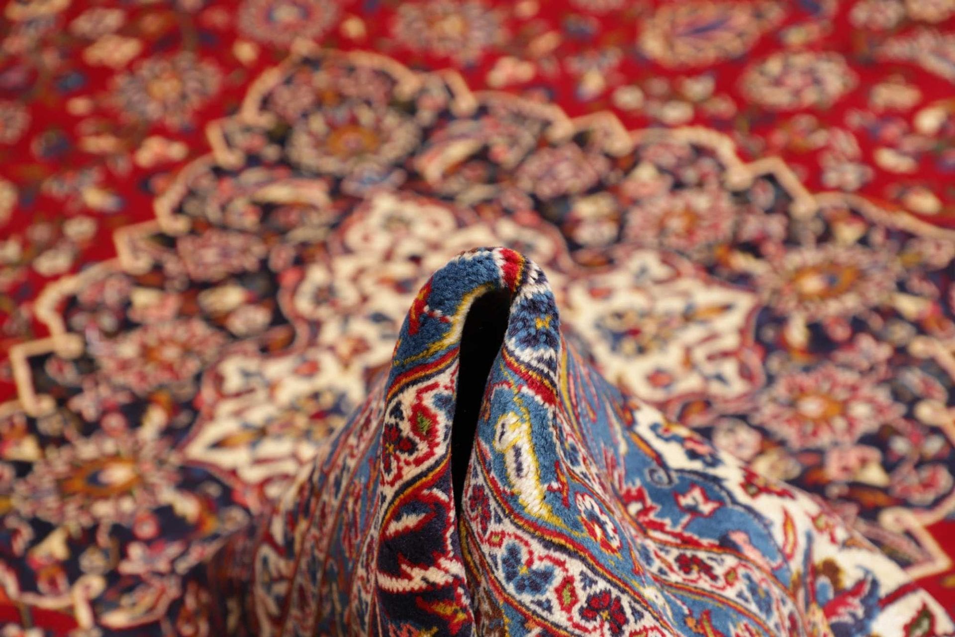 Handgeknüpfter Kashan Perserteppich 299 × 400 cm