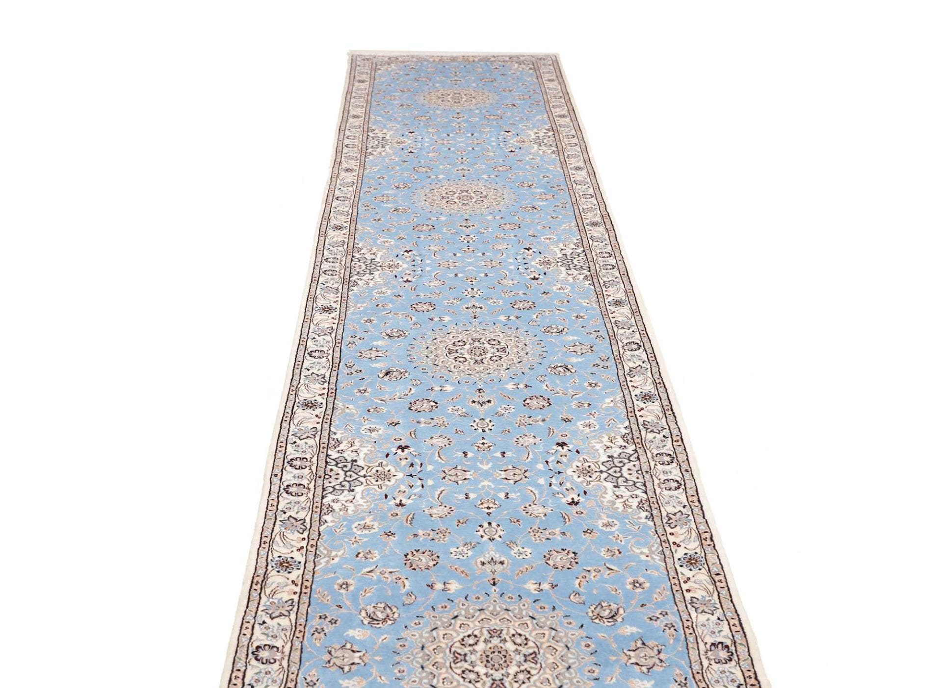 Handgeknüpfter Nain Perserteppich 88 × 440 cm