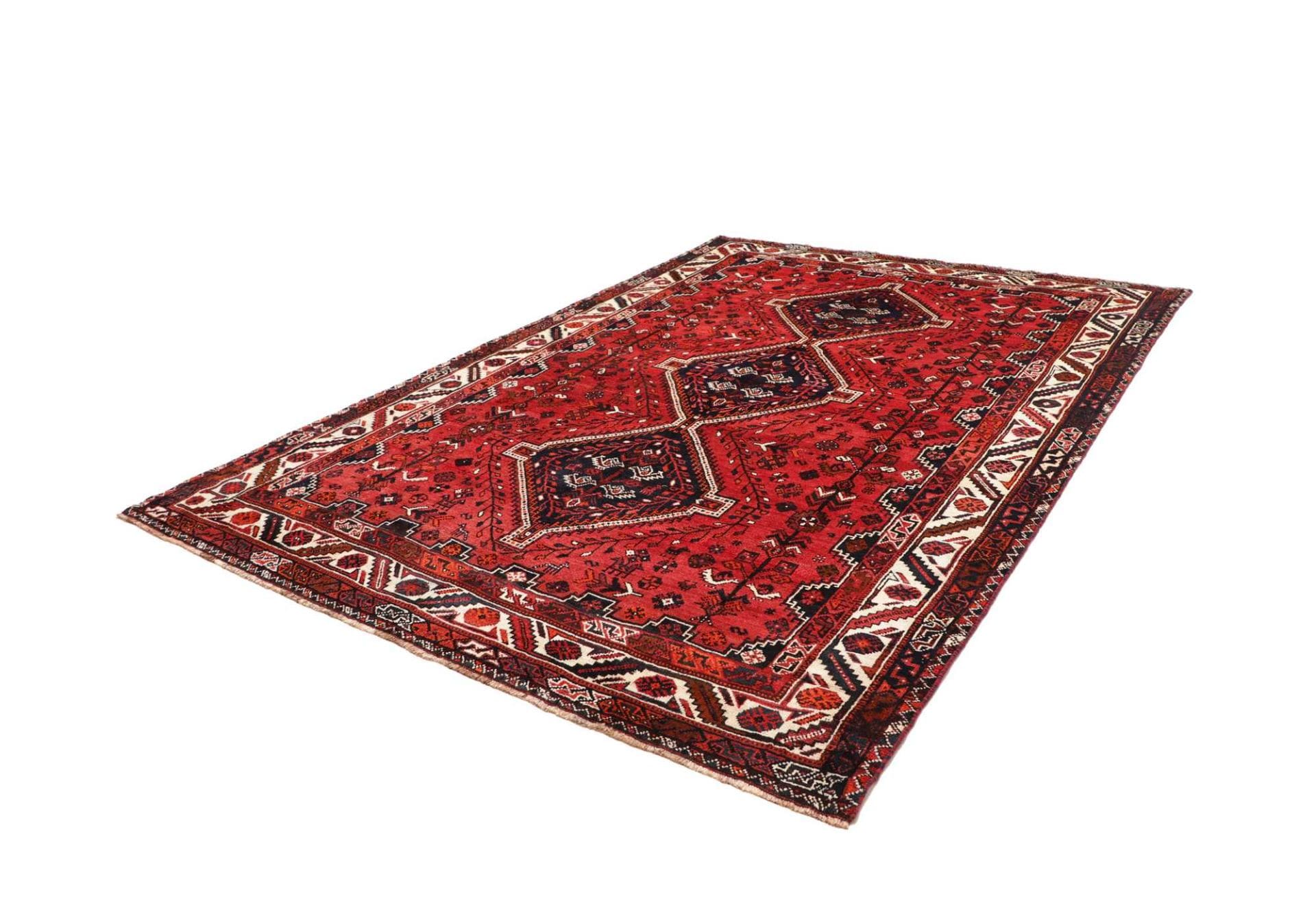 Handgeknüpfter Shiraz Perserteppich 228 × 318 cm