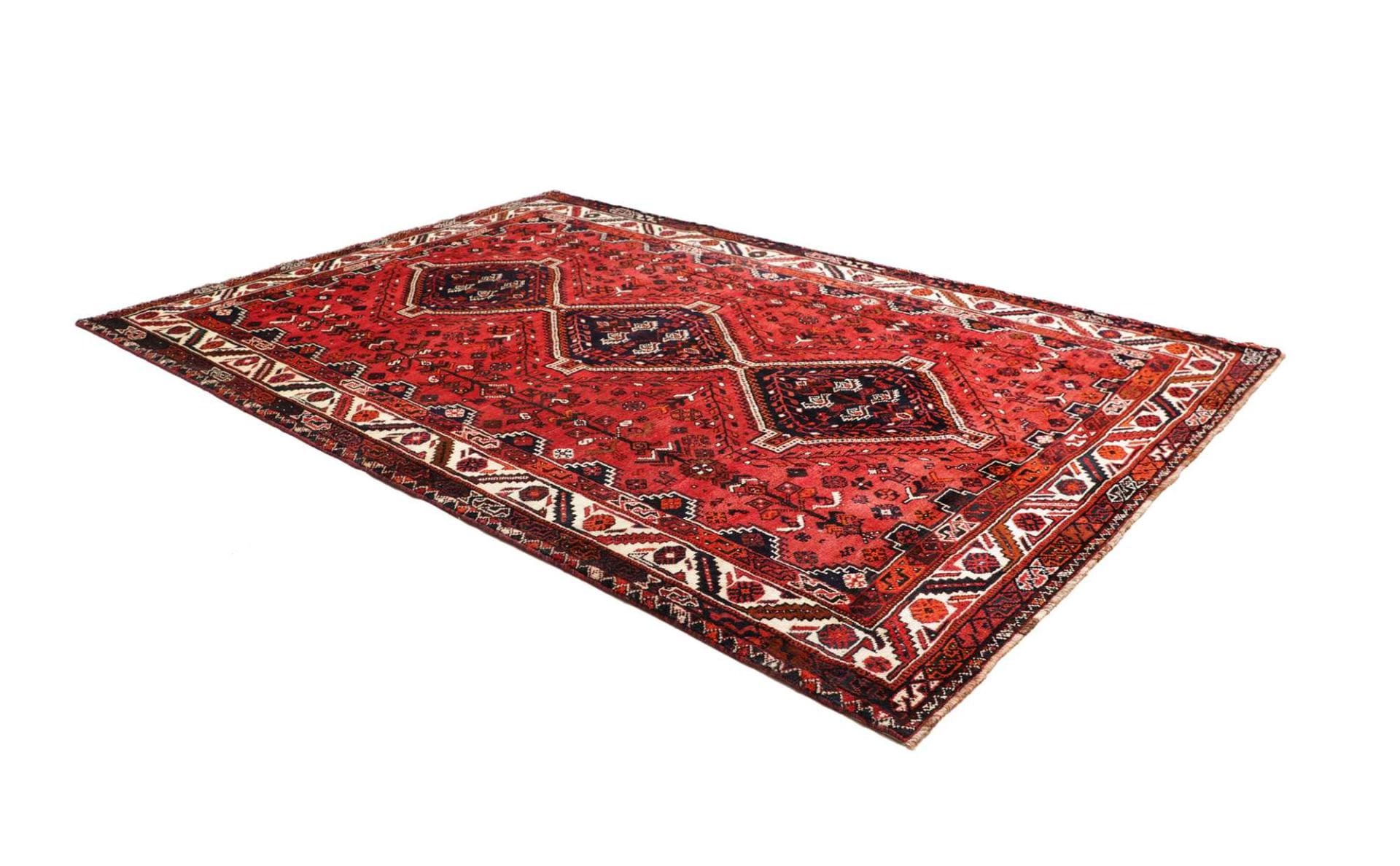 Handgeknüpfter Shiraz Perserteppich 228 × 318 cm