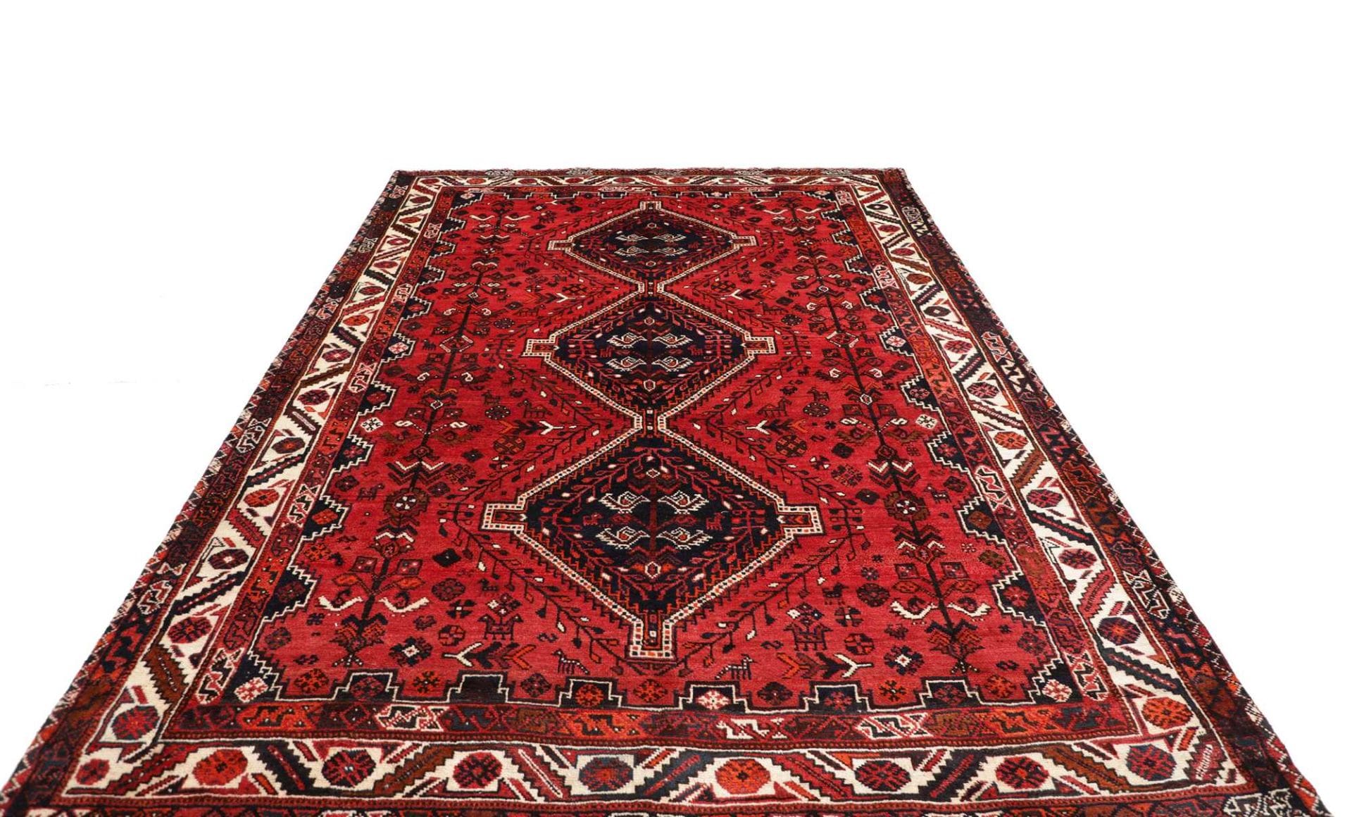 Handgeknüpfter Shiraz Perserteppich 228 × 318 cm