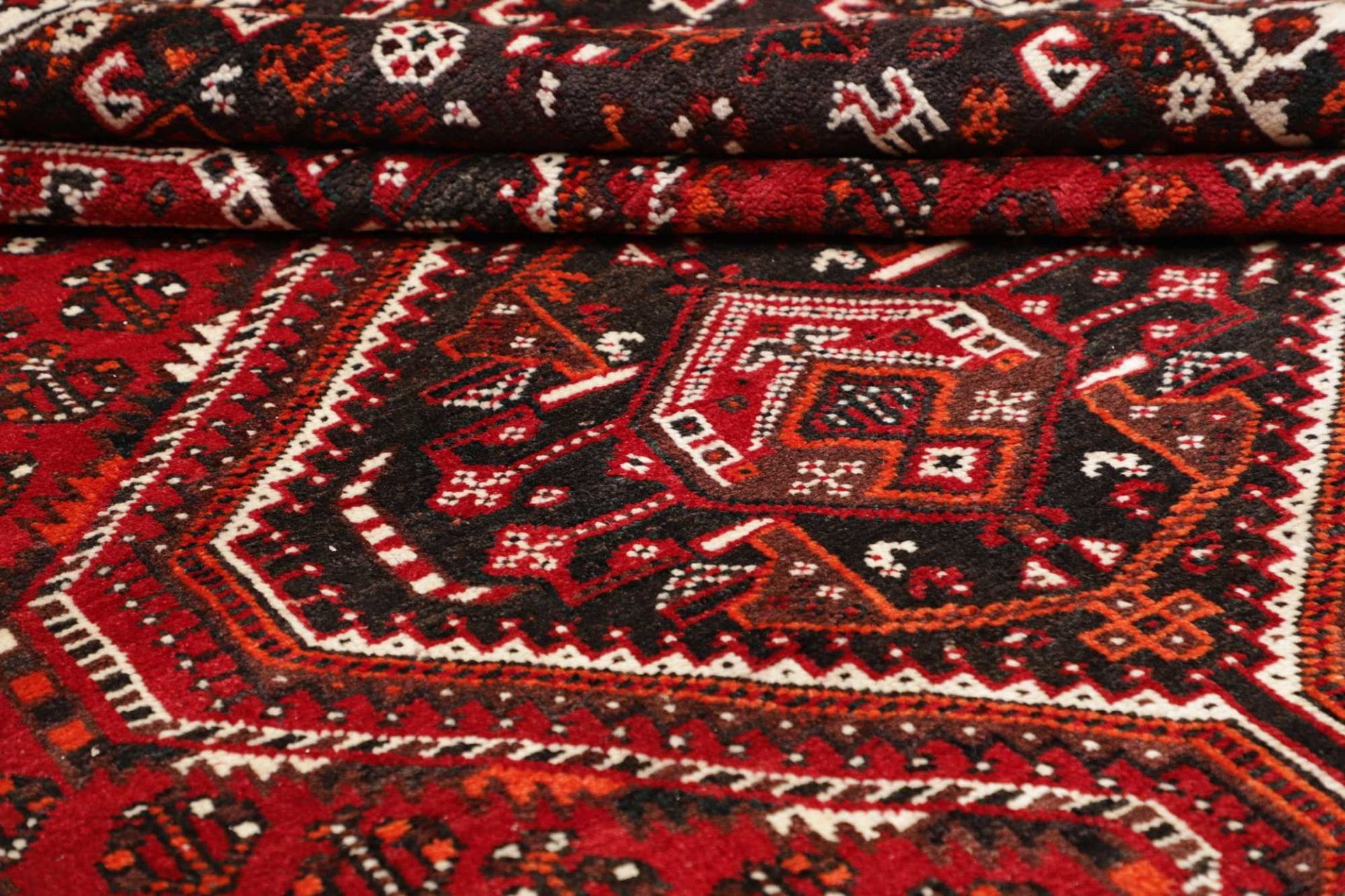 Handgeknüpfter Shiraz Perserteppich, 228 × 300 cm, Wolle