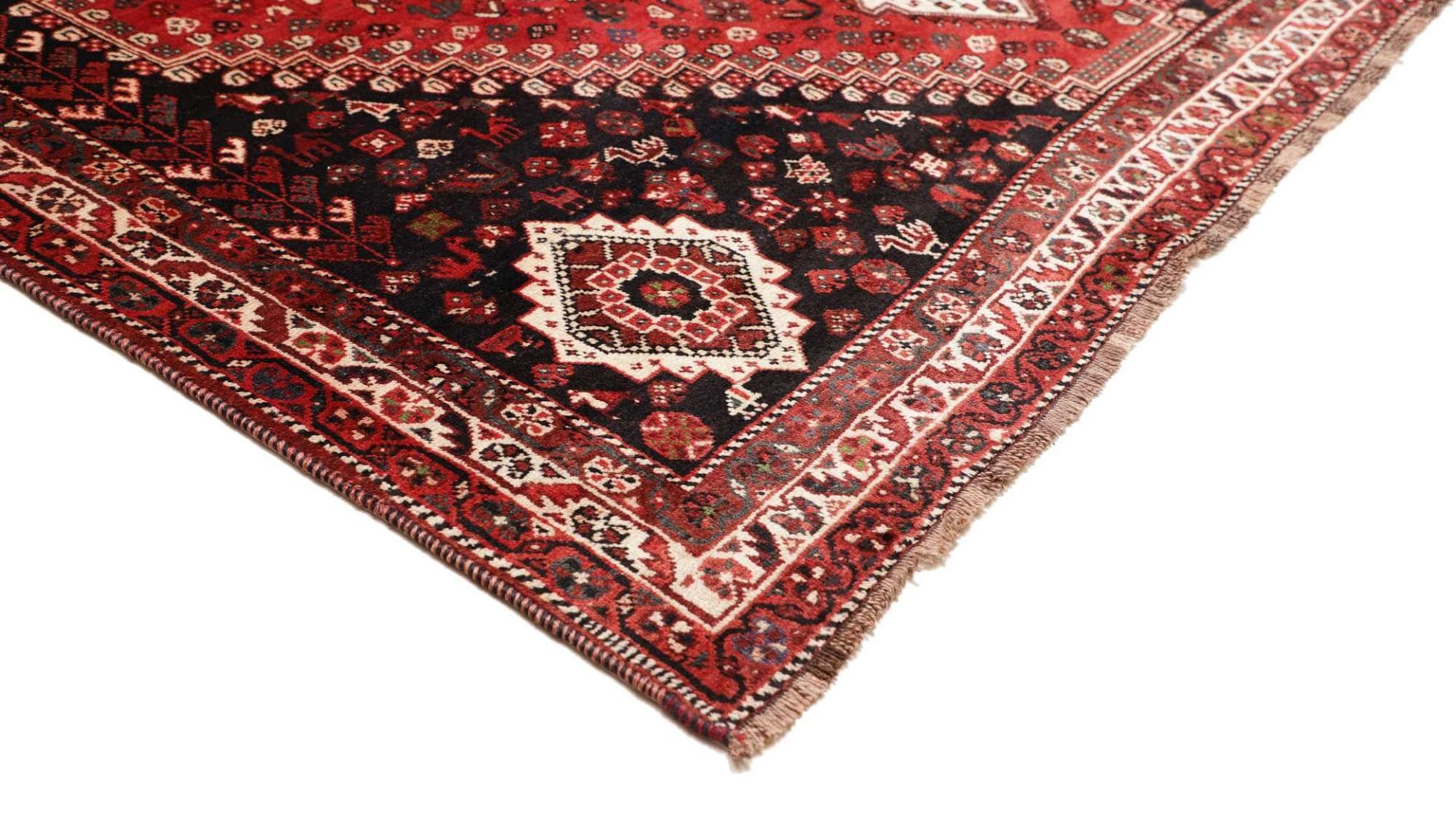 Handgeknüpfter Shiraz Perserteppich, 233 × 323 cm, Wolle