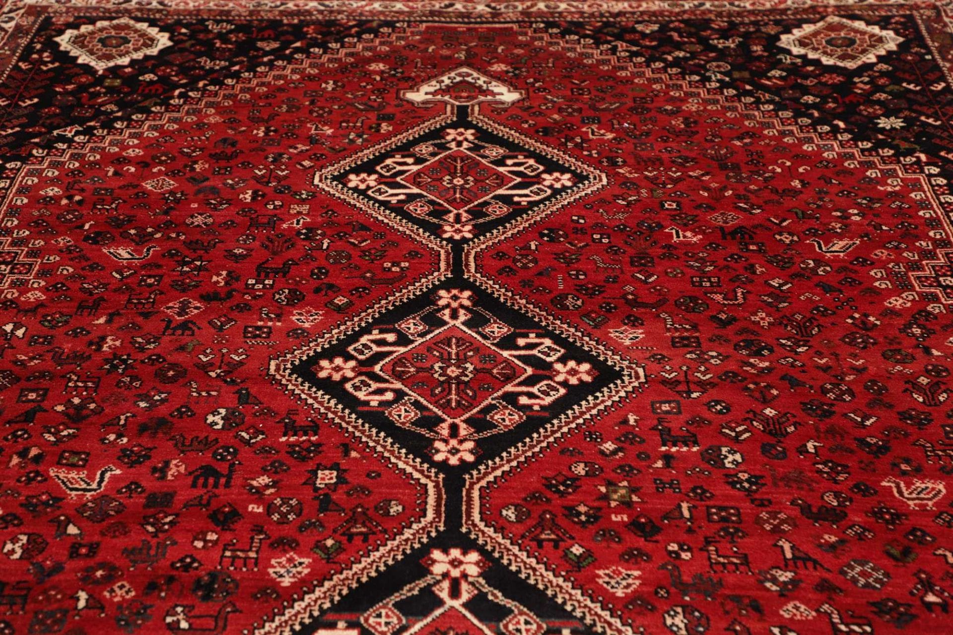 Handgeknüpfter Shiraz Perserteppich, 233 × 323 cm, Wolle