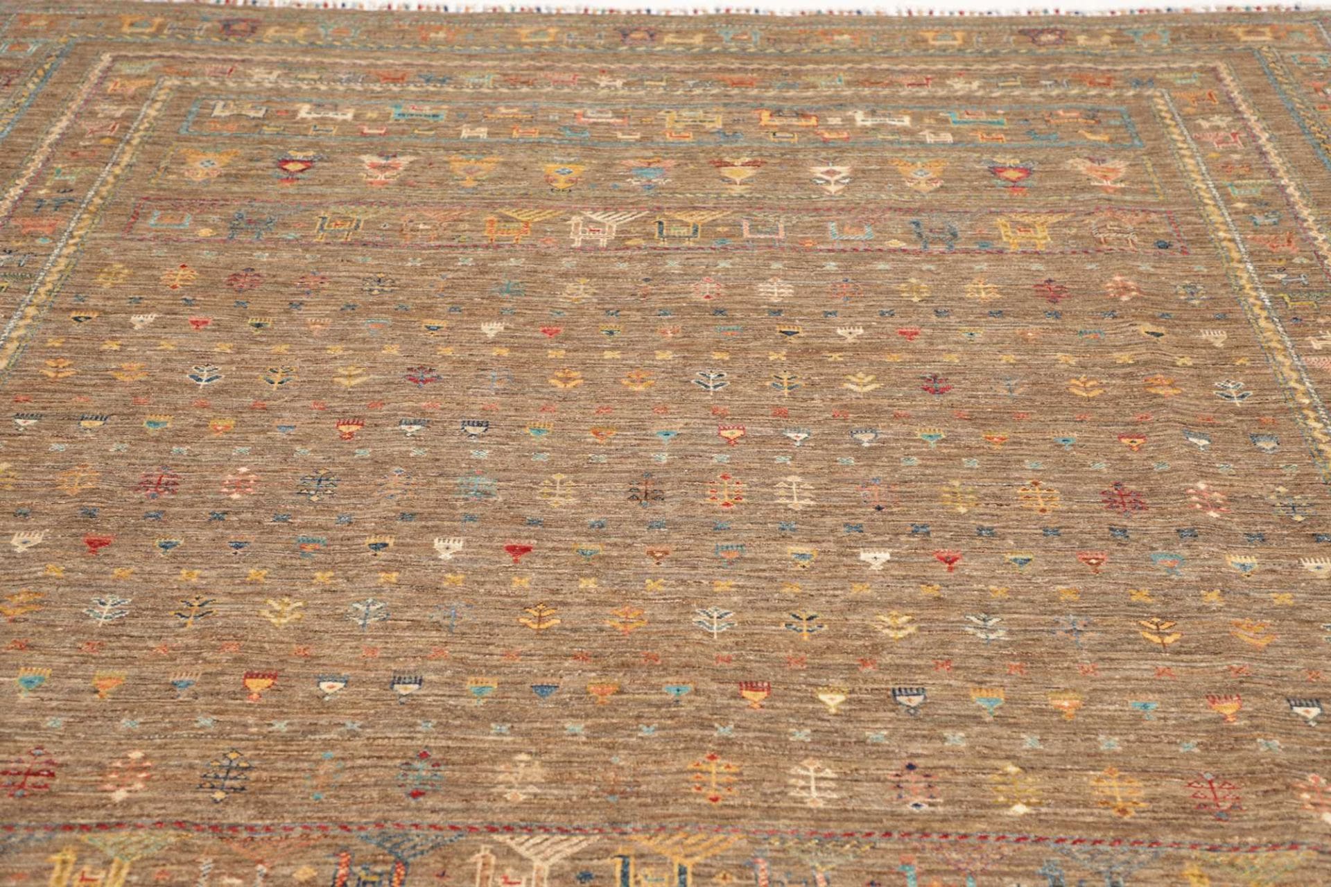 Handgeknüpfter Samarkand Orientteppich 245 × 300 cm