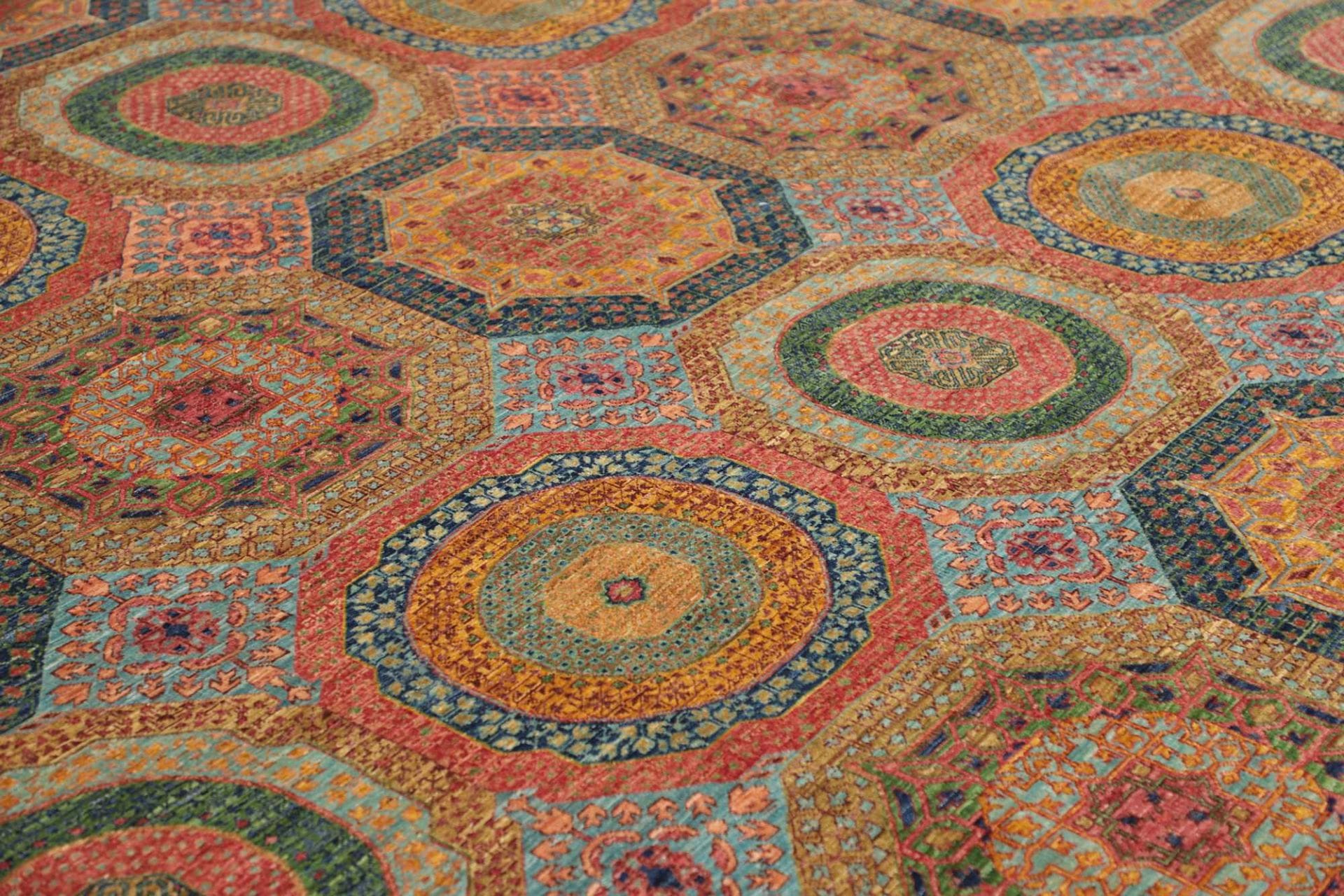 mamluk-orientteppich-252-x-304-cm-aus-schurwolle-handgeknupft-6 Mamluk Orientteppich aus Pakistan, 252 × 304 cm