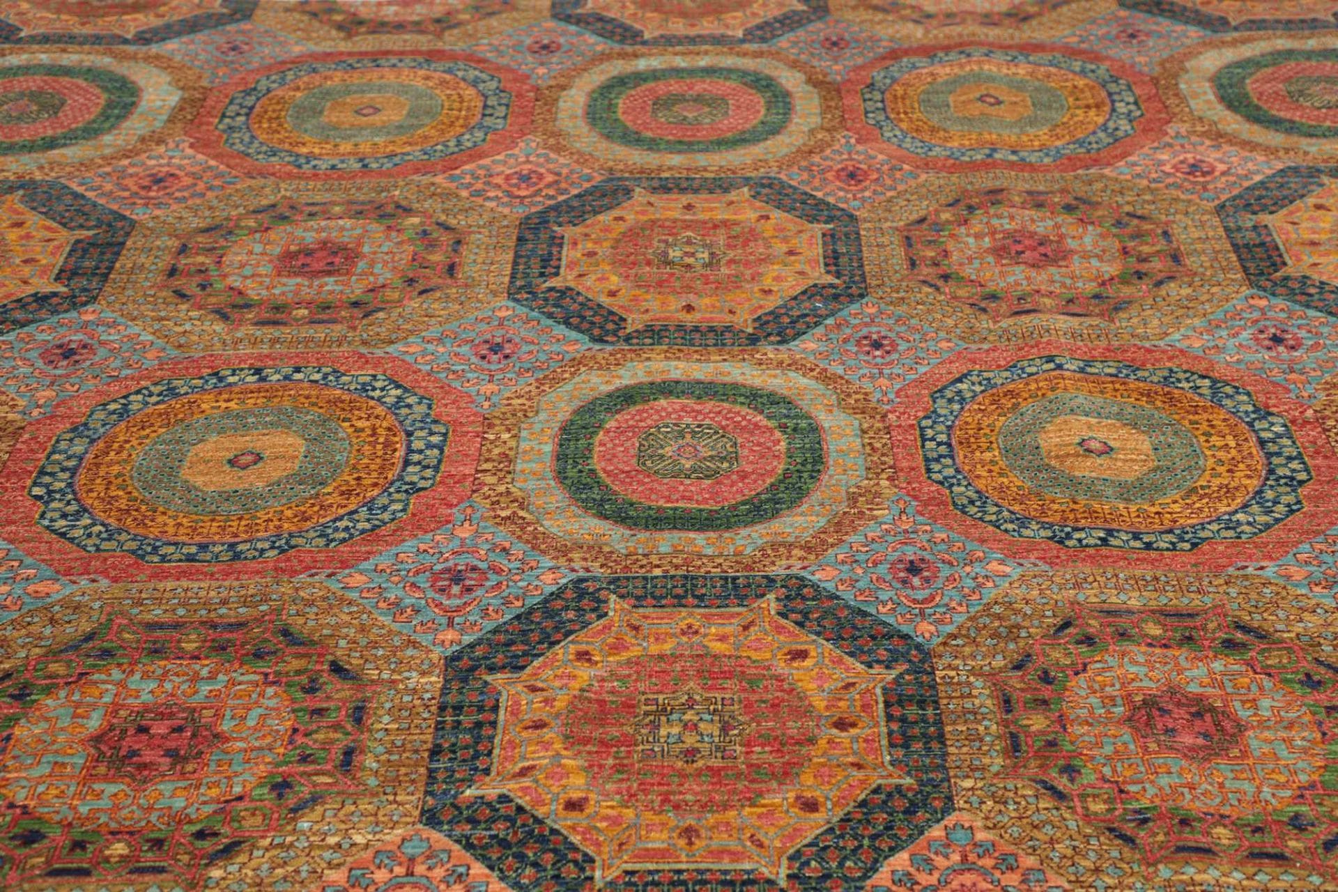 mamluk-orientteppich-252-x-304-cm-aus-schurwolle-handgeknupft-7 Mamluk Orientteppich aus Pakistan, 252 × 304 cm