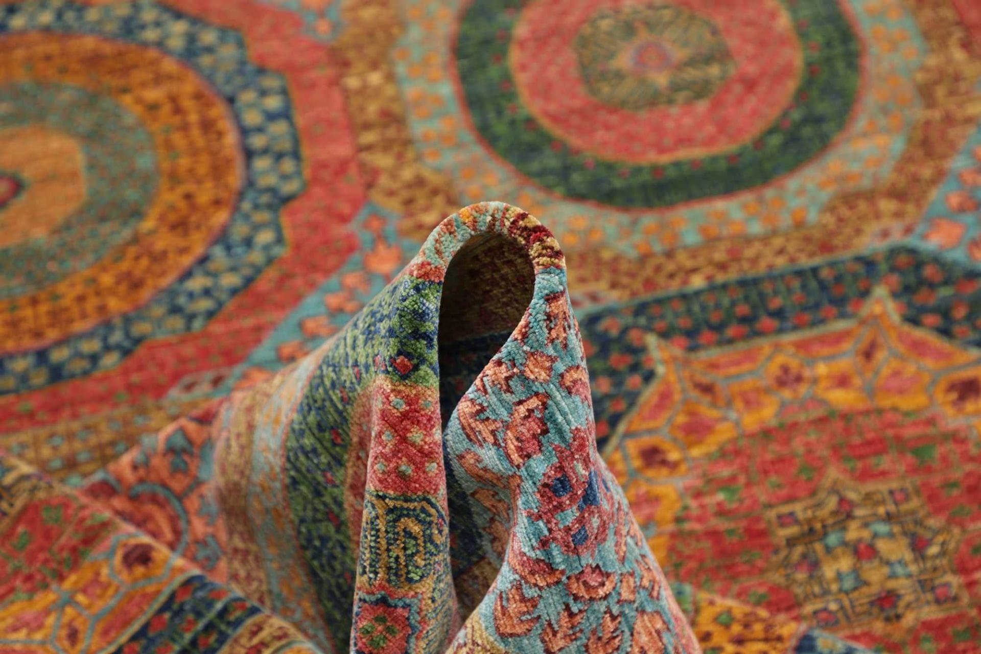 mamluk-orientteppich-252-x-304-cm-aus-schurwolle-handgeknupft-8 Mamluk Orientteppich aus Pakistan, 252 × 304 cm
