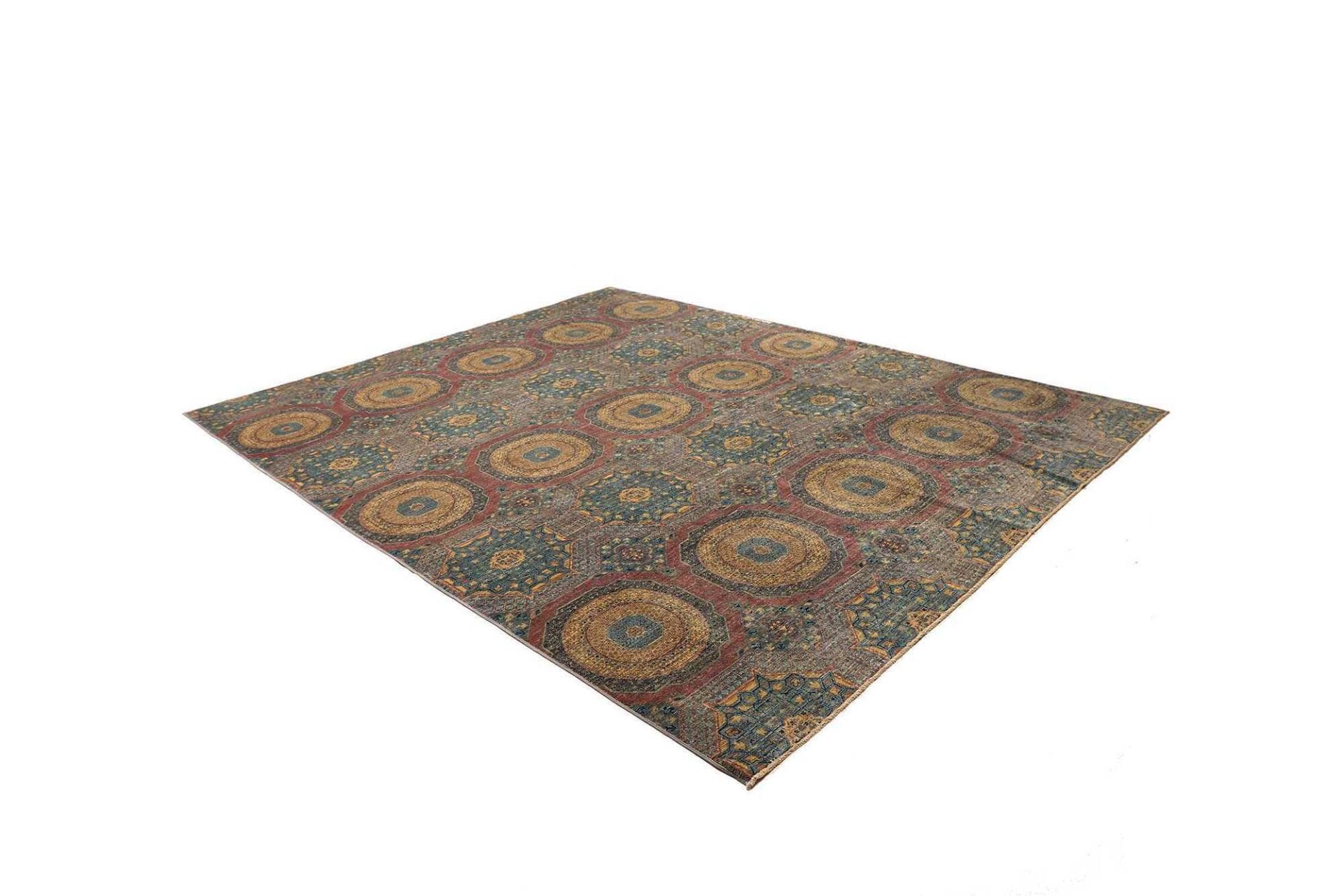Mamluk Orientteppich 249 × 303 cm aus Wolle, handgeknüpft