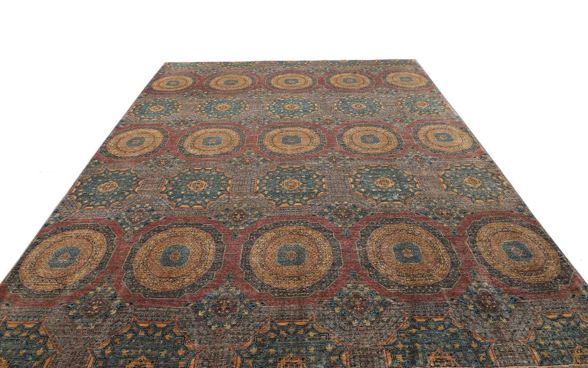 Mamluk Orientteppich 249 × 303 cm aus Wolle, handgeknüpft