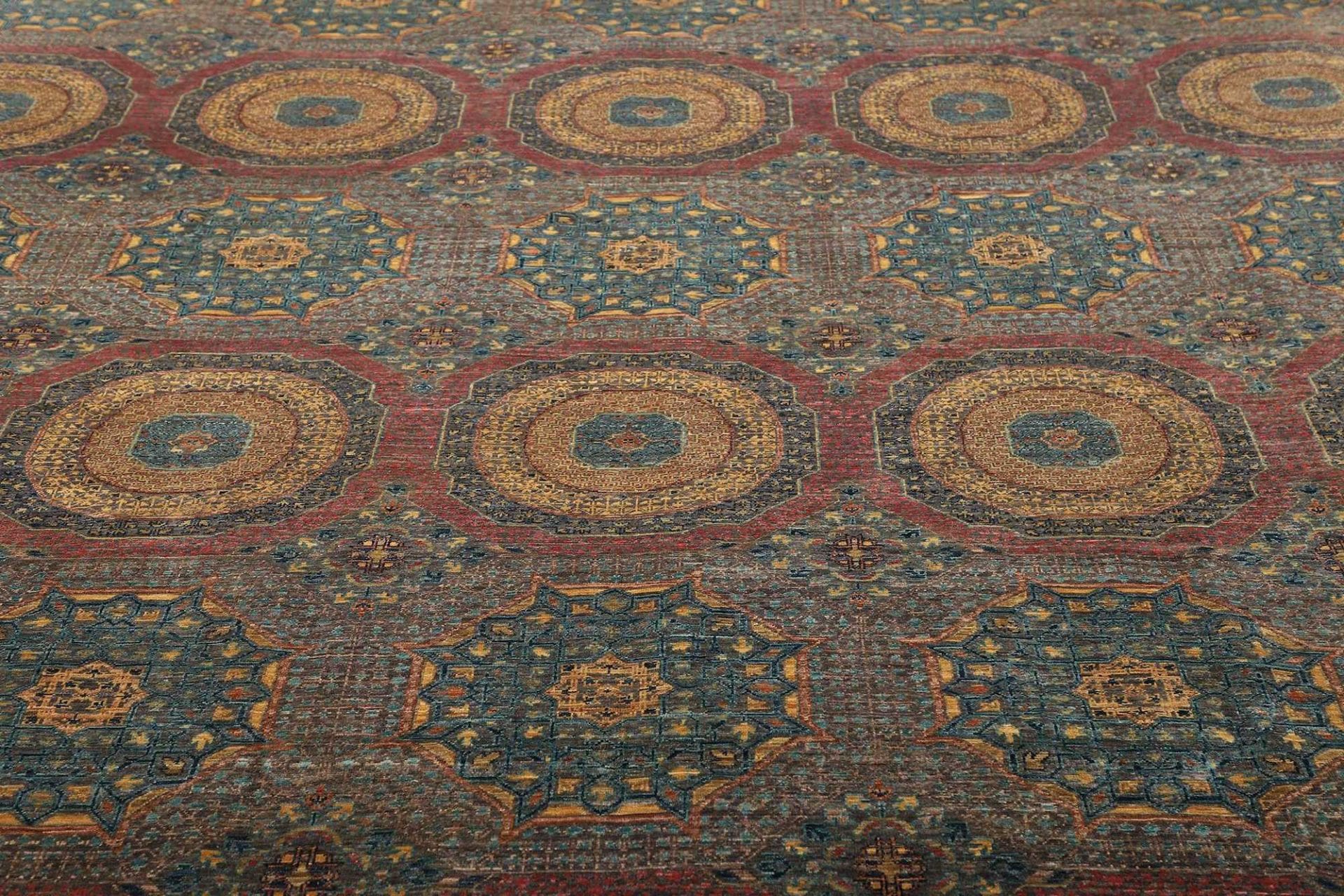 Mamluk Orientteppich 249 × 303 cm aus Wolle, handgeknüpft