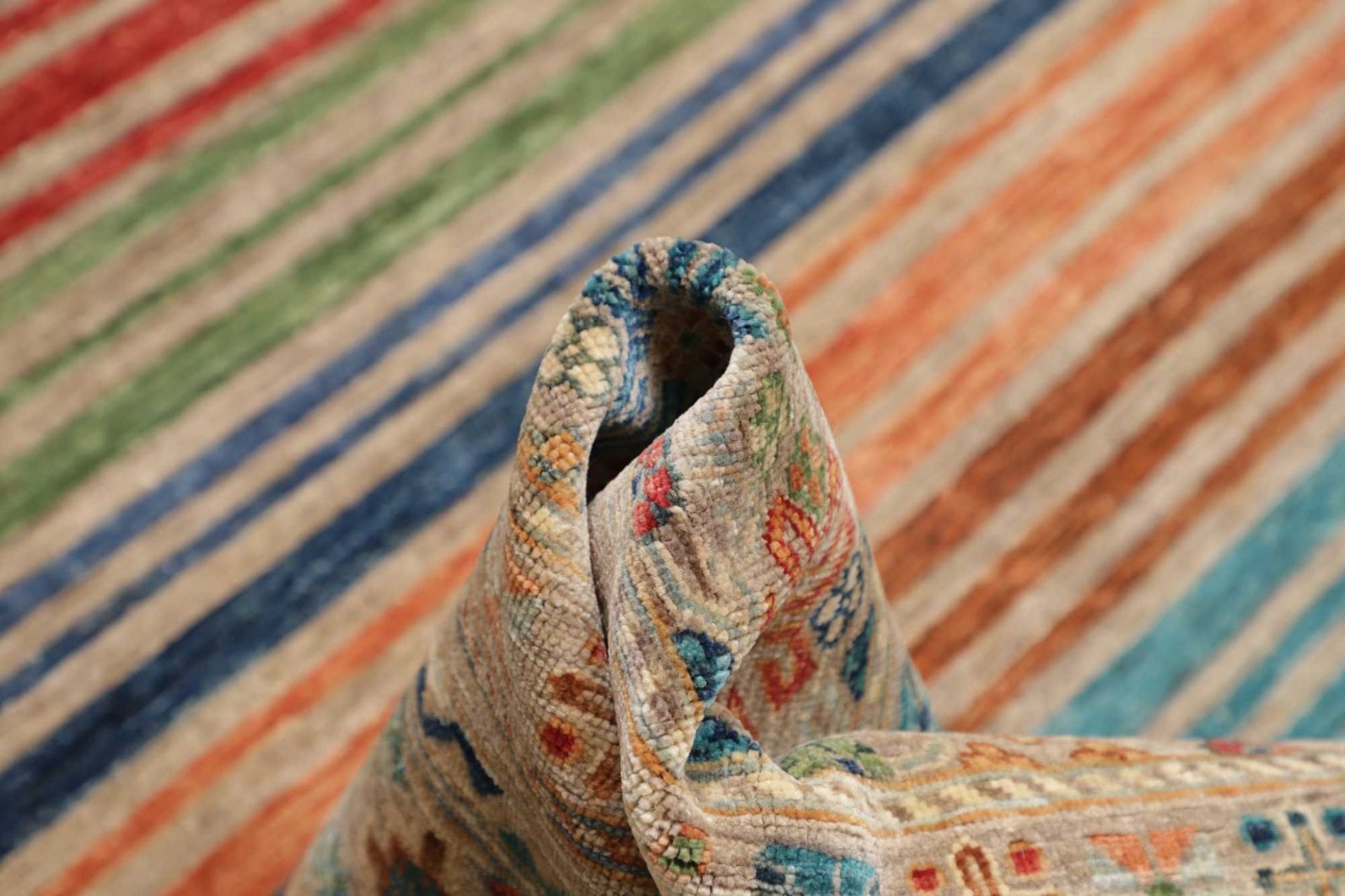 Handgeknüpfter Samarkand Orientteppich, 252 × 315 cm, Wolle
