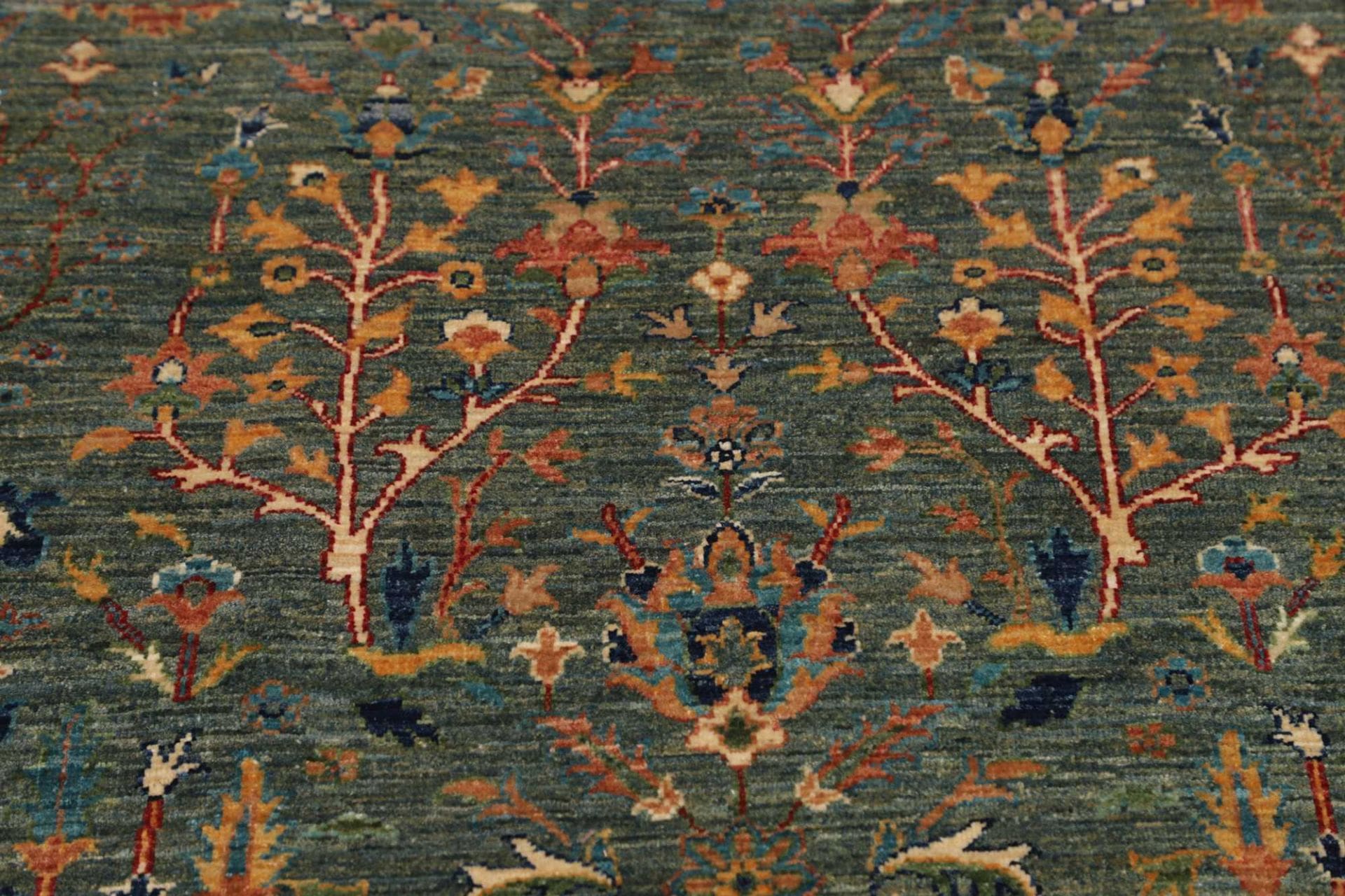 Handgeknüpfter Samarkand Orientteppich, 85 × 344 cm, Wolle