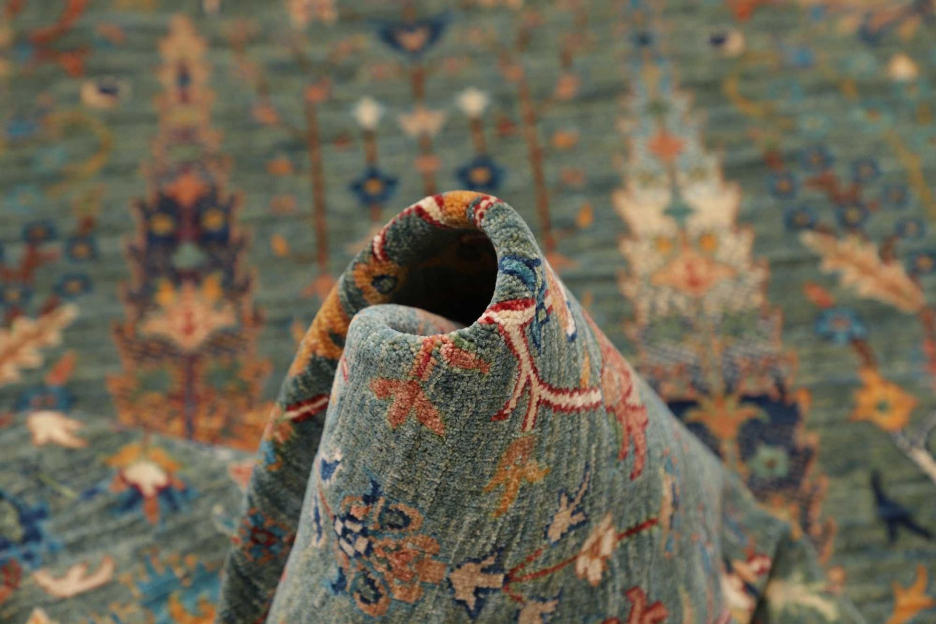 Handgeknüpfter Samarkand Orientteppich, 85 × 344 cm, Wolle