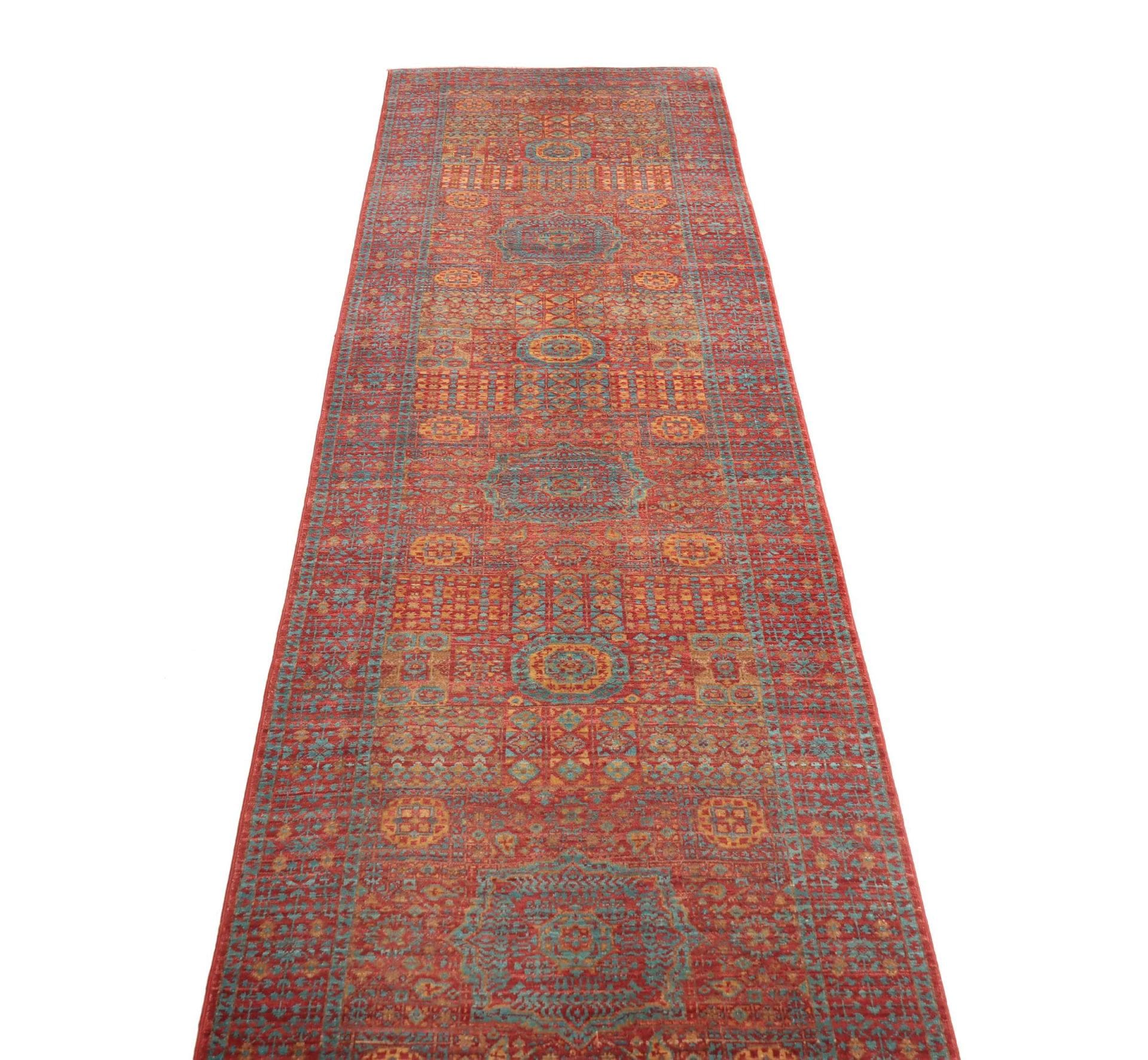 Mamluk Orientteppich aus Pakistan, 85 × 391 cm