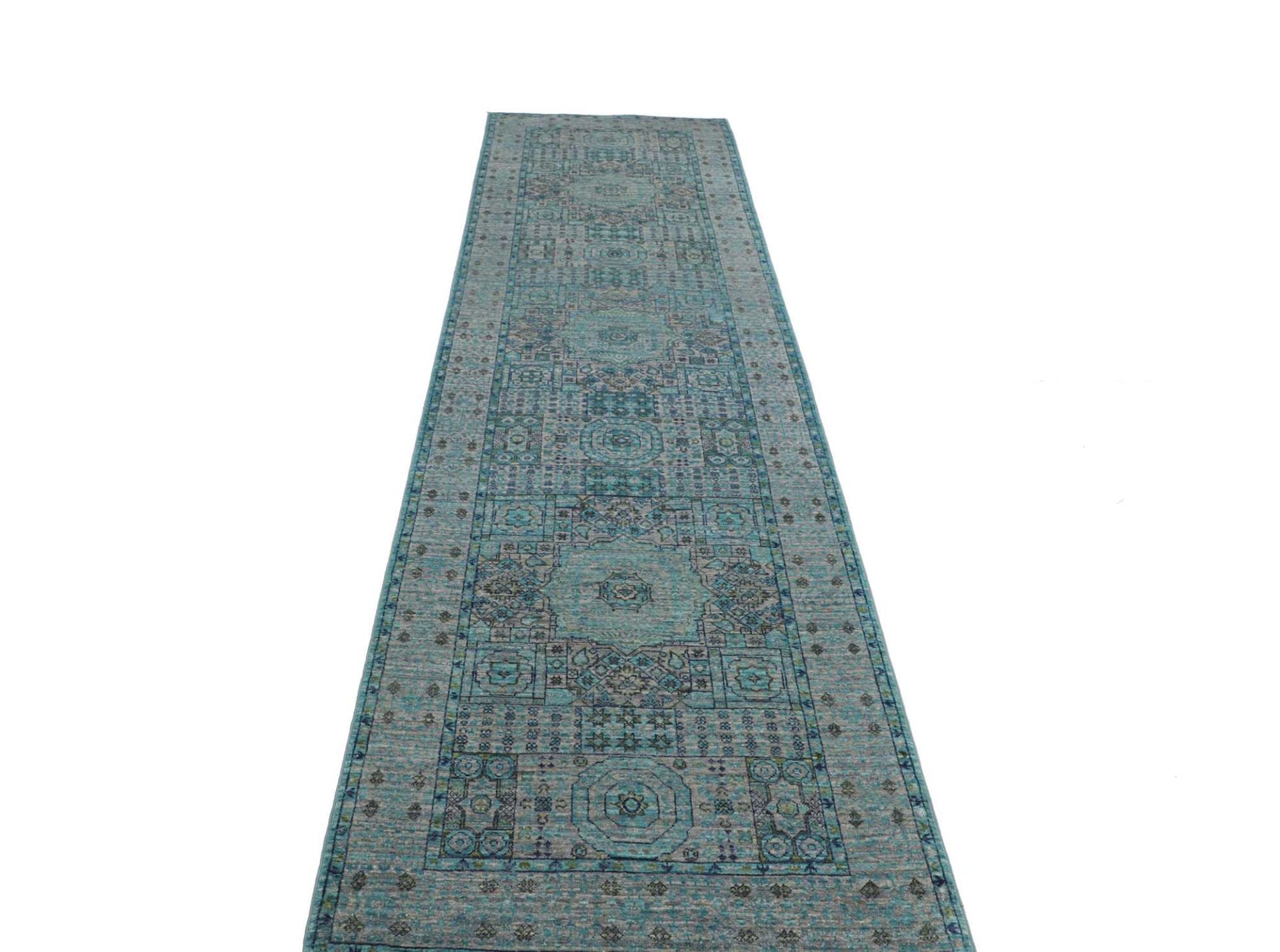 Handgeknüpfter Mamluk Orientteppich 83 × 293 cm