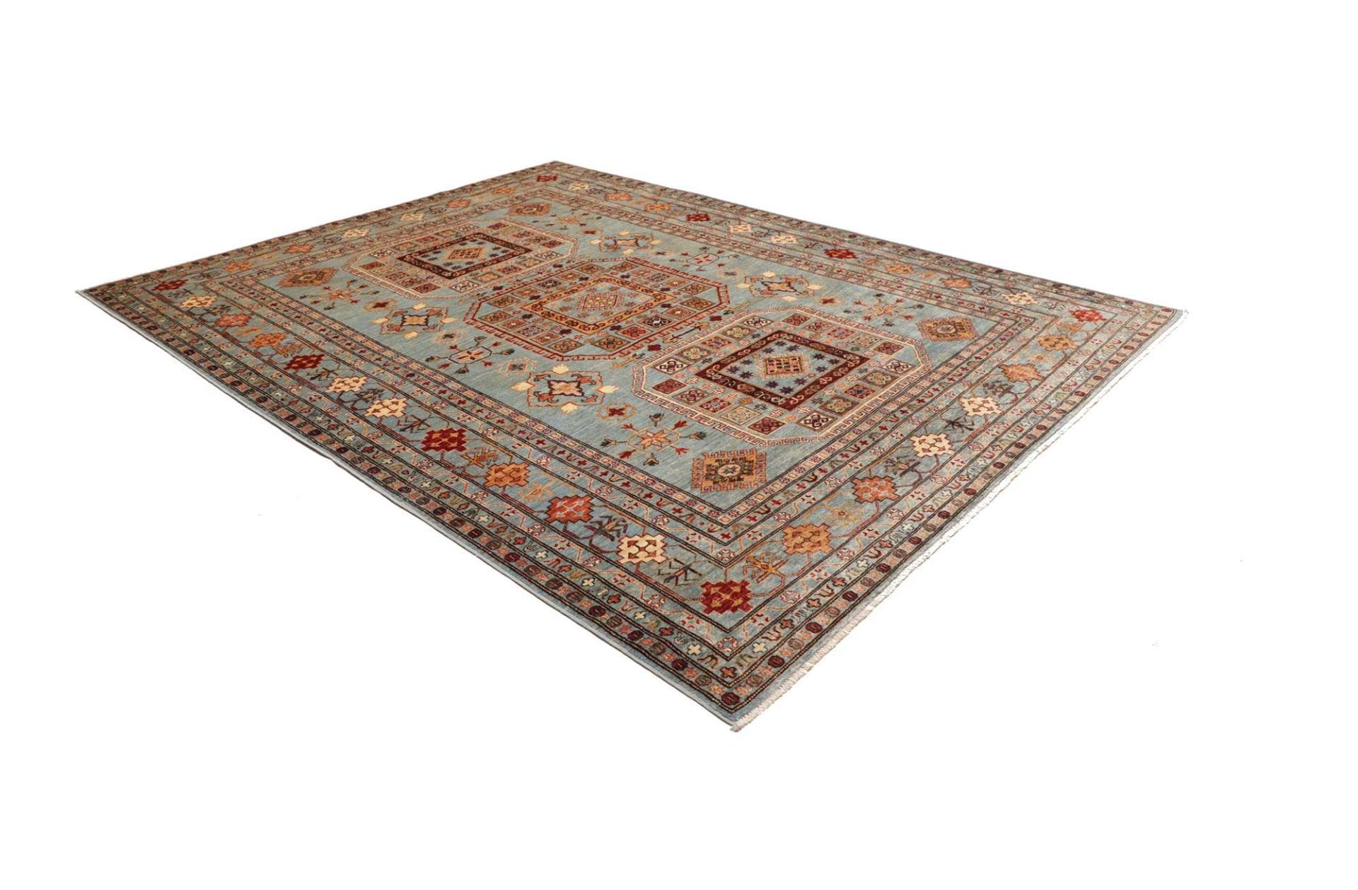 Kazak Orientteppich 249 × 300 cm aus Wolle, handgeknüpft