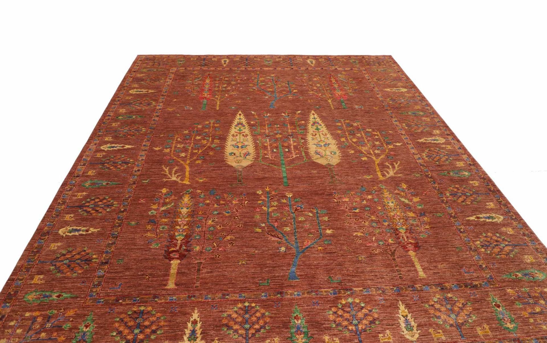 orientteppich-samarkand-250-x-295cm-handgeknupft-aus-schurwolle-3 Samarkand Orientteppich 250 × 295 cm aus Wolle, handgeknüpft