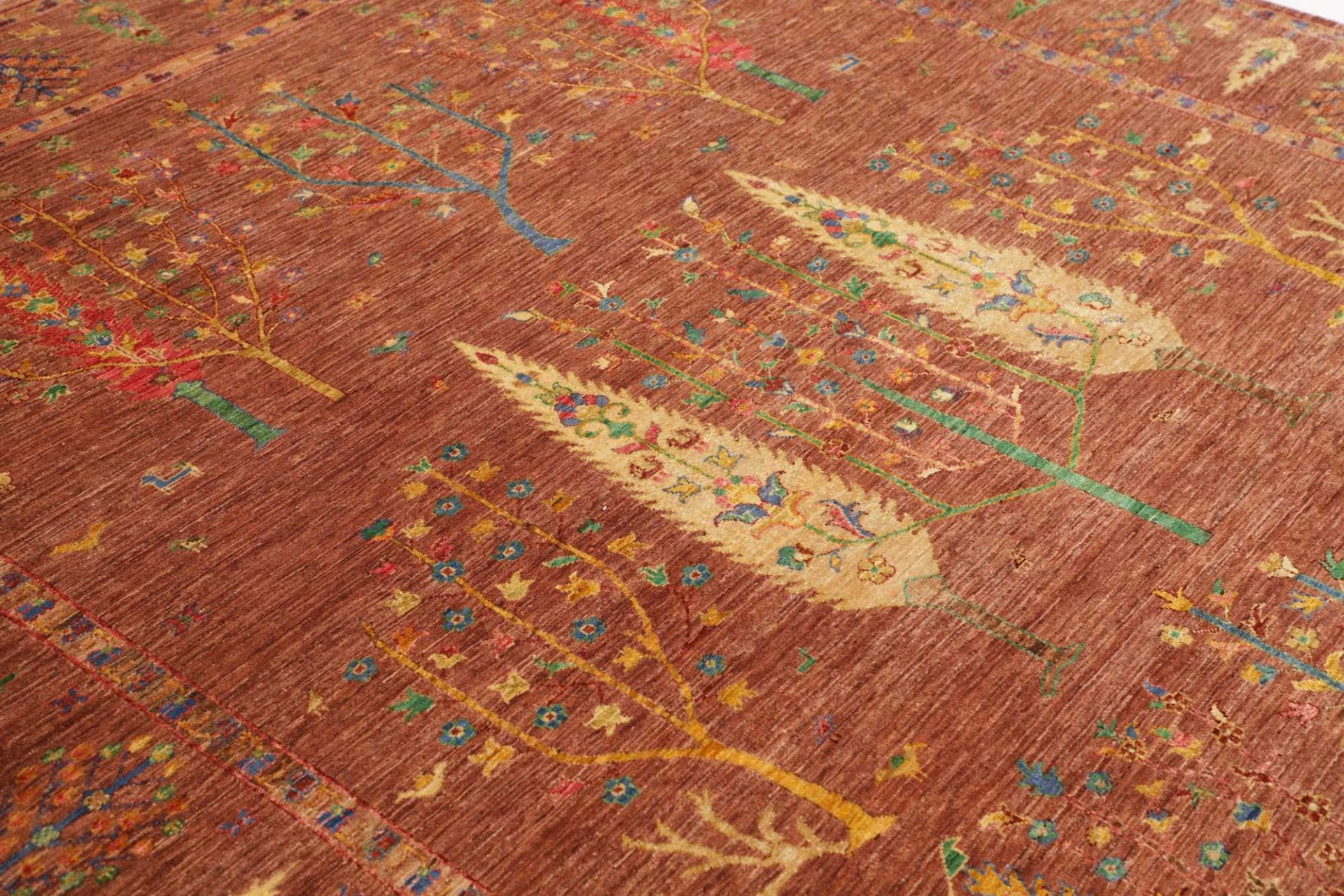 orientteppich-samarkand-250-x-295cm-handgeknupft-aus-schurwolle-6 Samarkand Orientteppich 250 × 295 cm aus Wolle, handgeknüpft