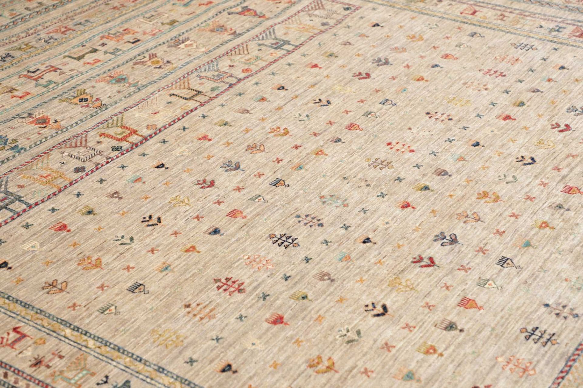 Samarkand Orientteppich 249 × 303 cm aus Wolle, handgeknüpft