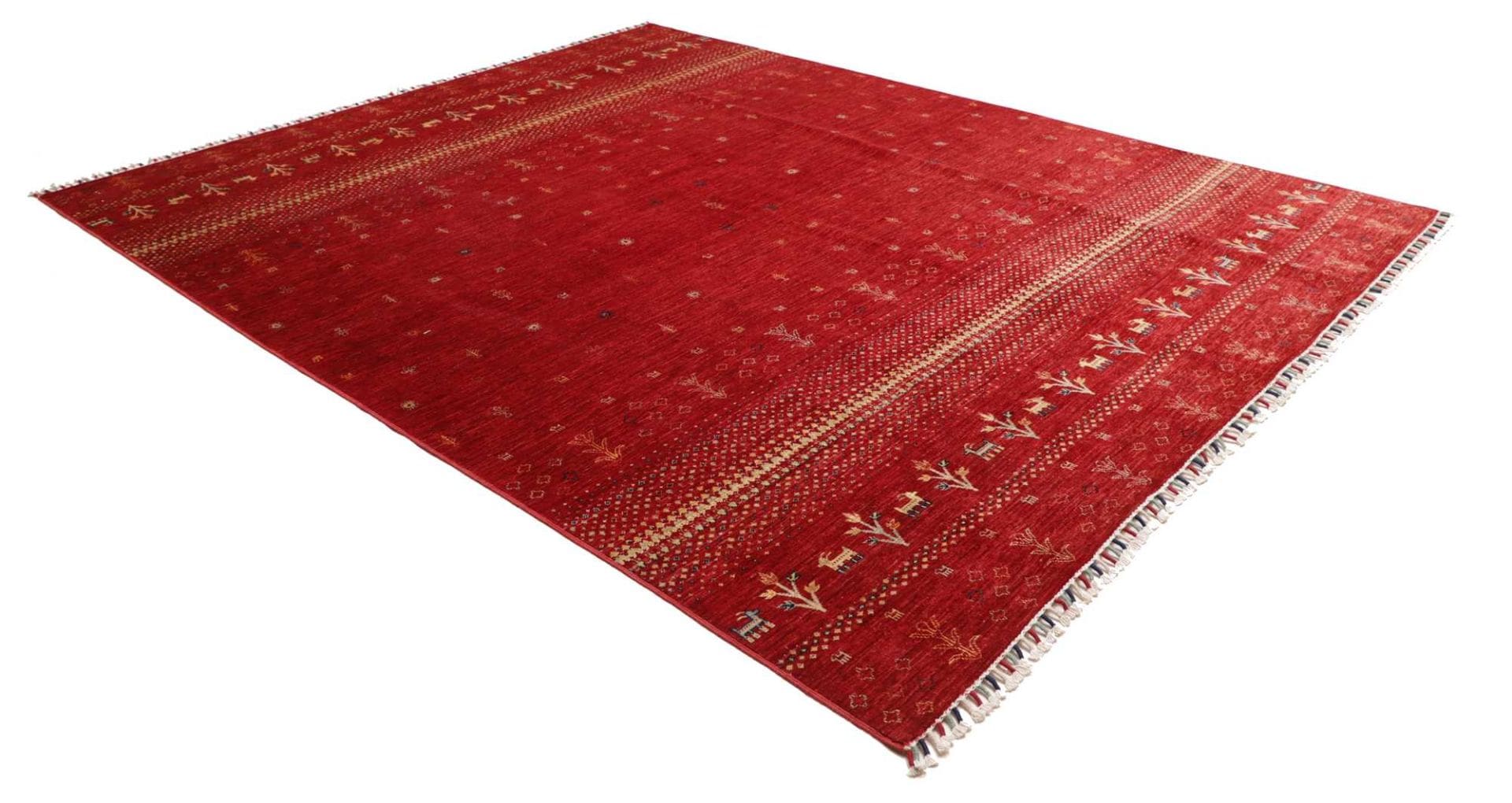 Handgewebter Gabbeh Orientteppich, 251 × 303 cm, Wolle