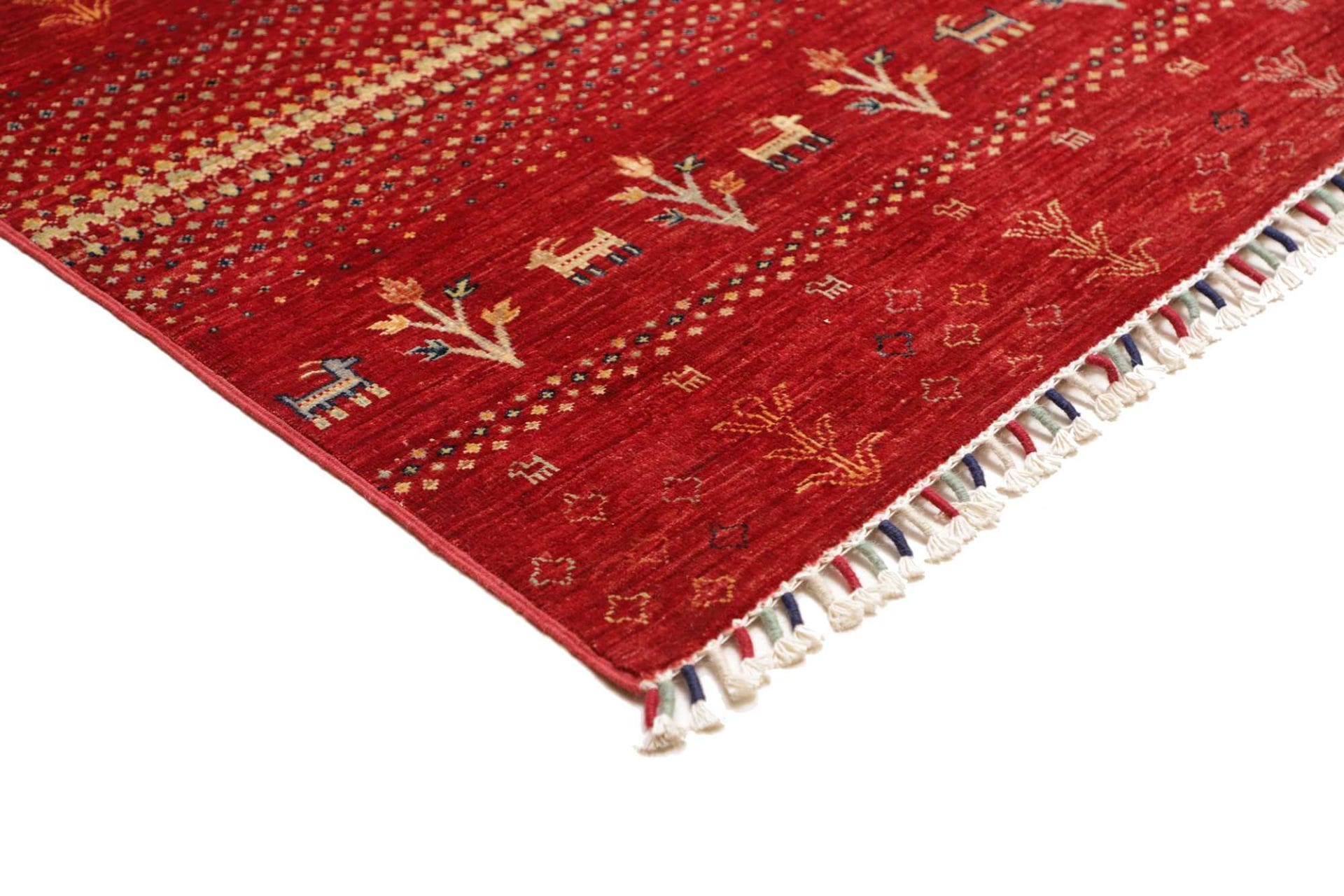 Handgewebter Gabbeh Orientteppich, 251 × 303 cm, Wolle