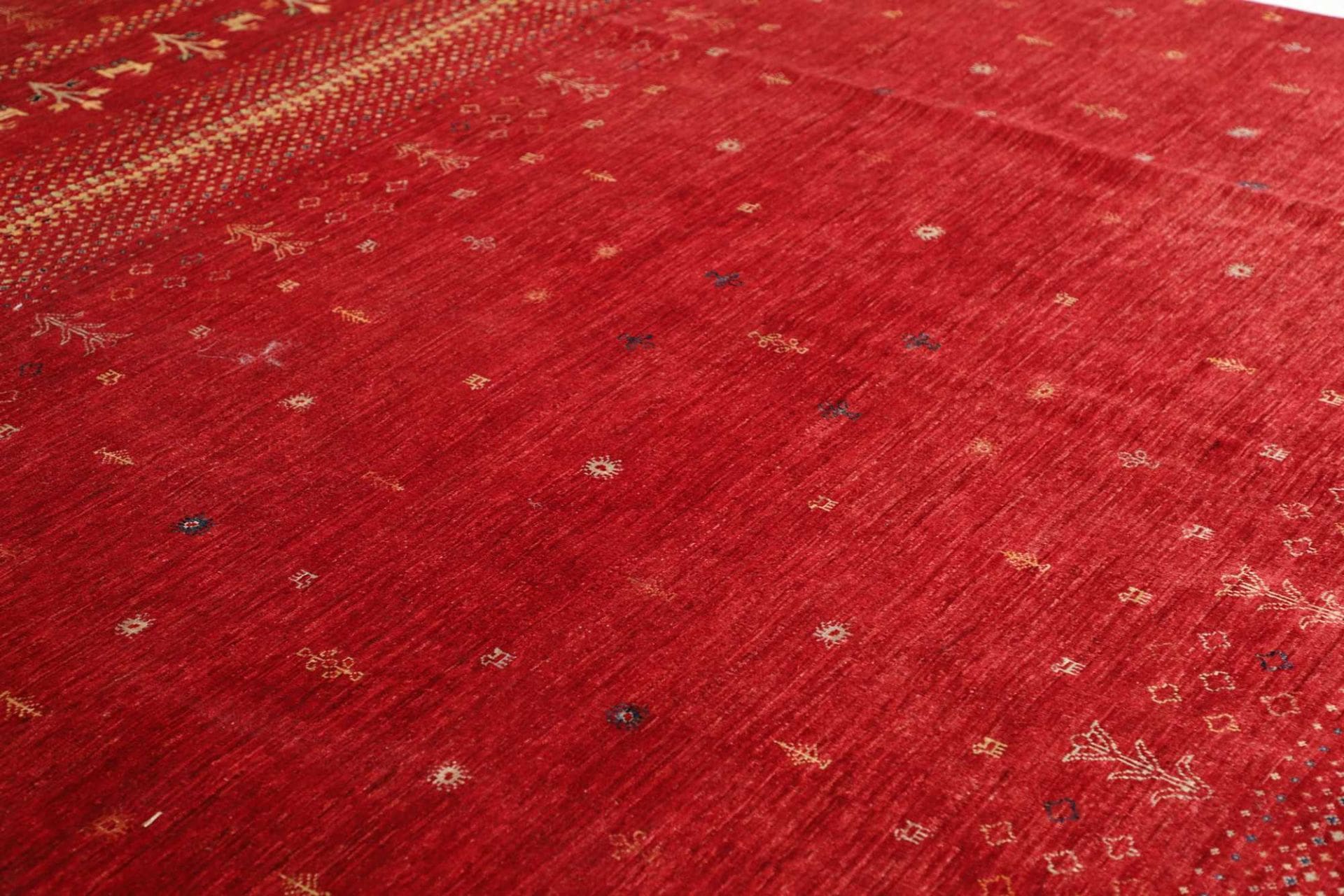 Handgewebter Gabbeh Orientteppich, 251 × 303 cm, Wolle