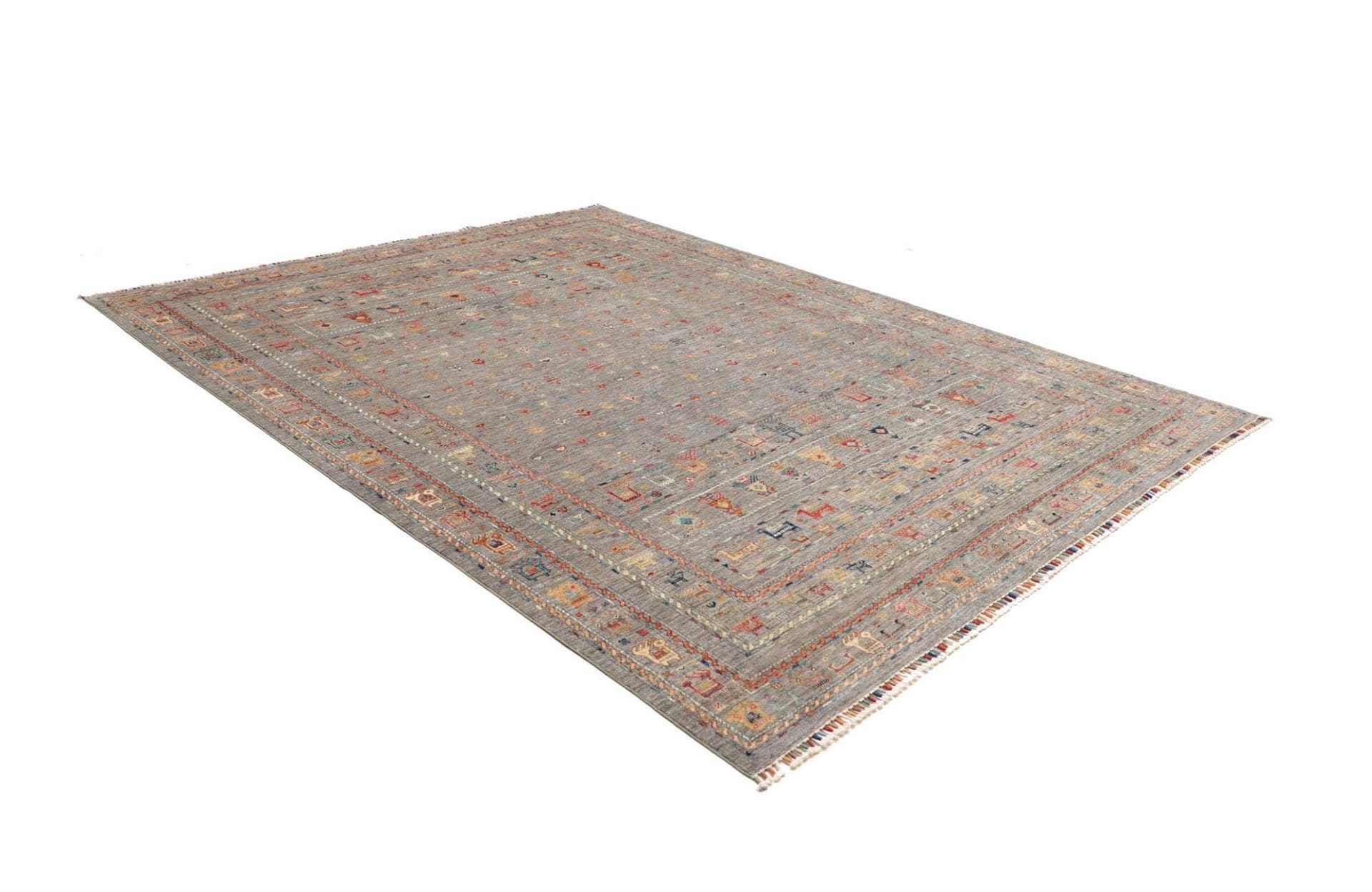 Handgeknüpfter Samarkand Orientteppich 247 × 306 cm