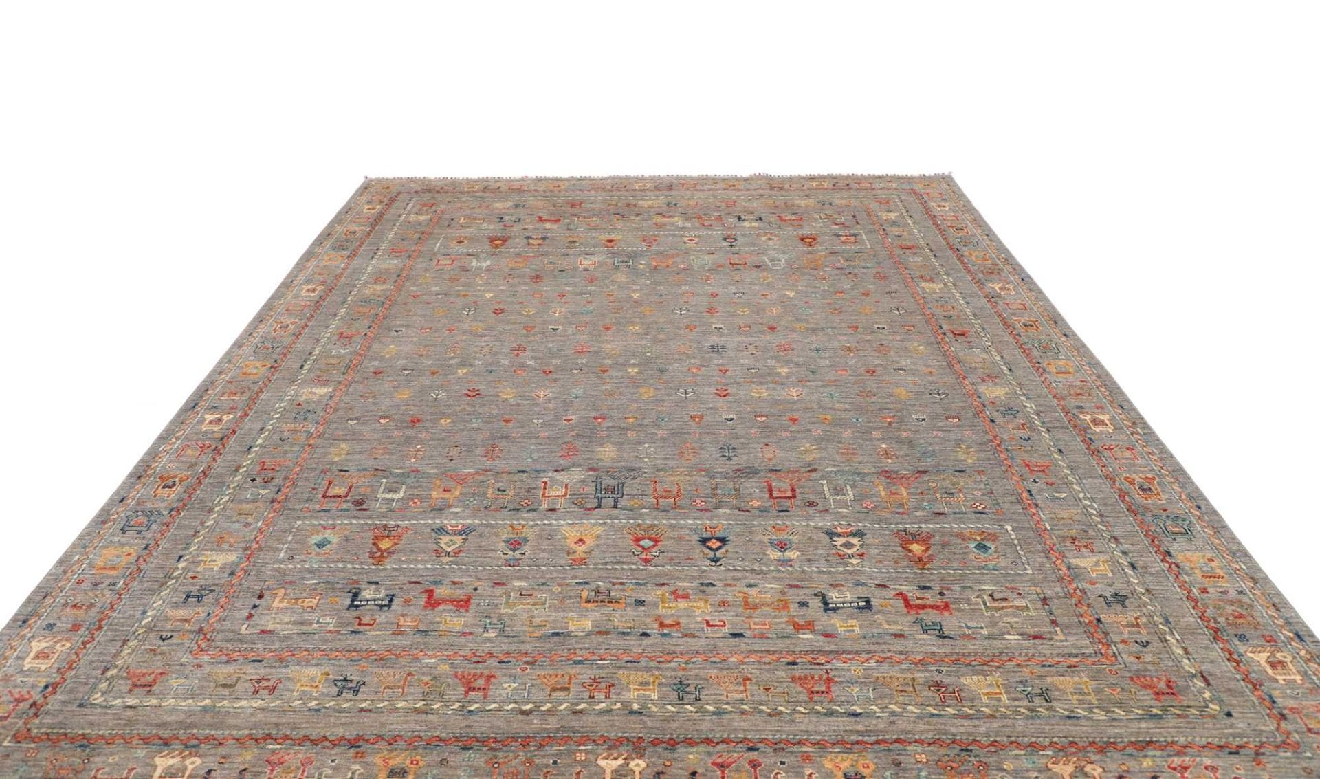 Handgeknüpfter Samarkand Orientteppich 247 × 306 cm